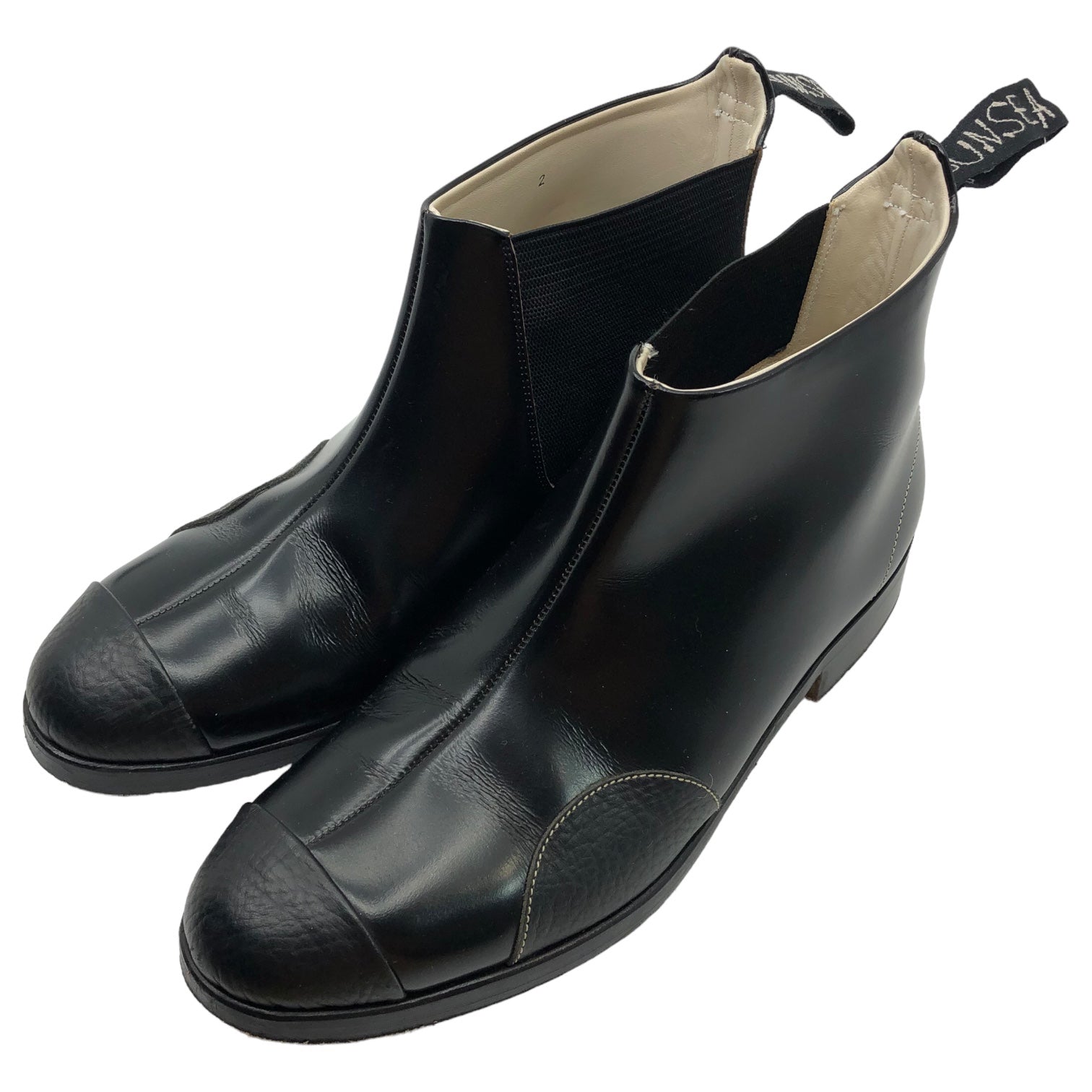 SUNSEA(サンシー) 21AW ONE SIDE GORE BOOTS ワン サイドゴアブーツ 21A80 2(26~28cm程度対応) ブラック 参考定価71,500円(税込)