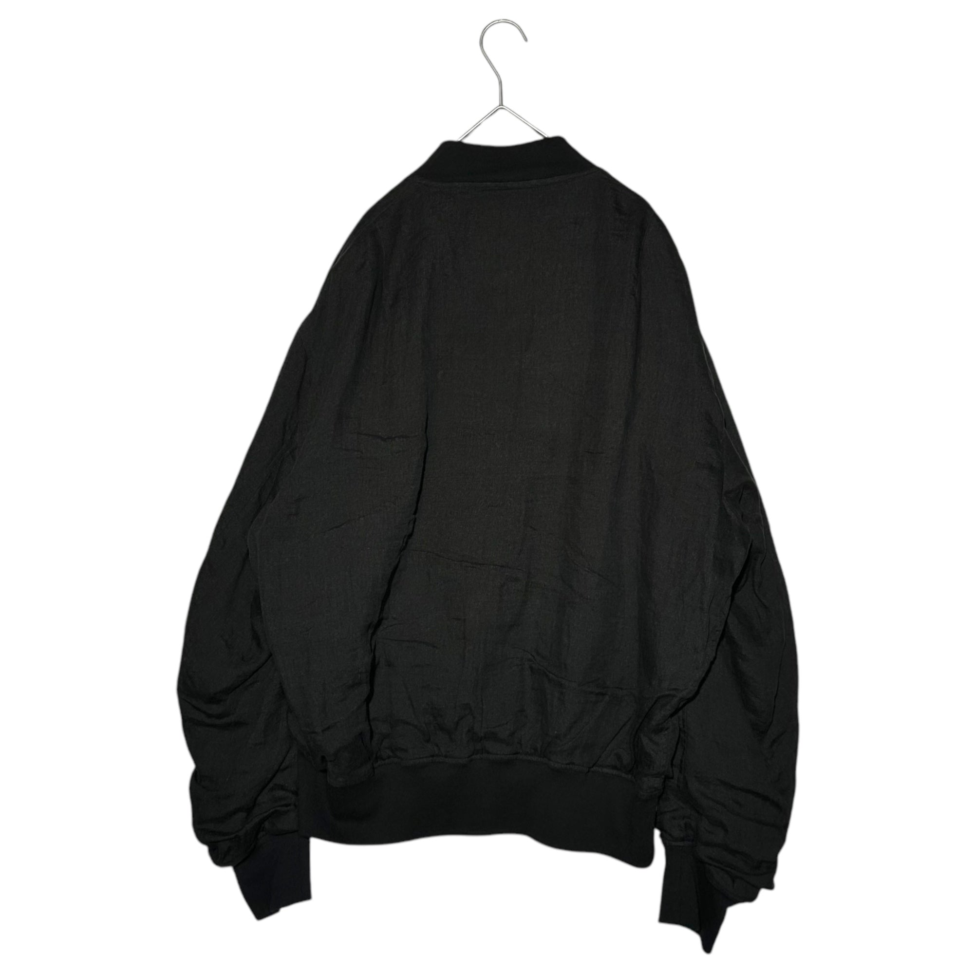 COMOLI(コモリ) Linen W Cloth Zip Blouson リネンW クロス ジップ ブルゾン Z01-01019 3 ブラック ジャケット