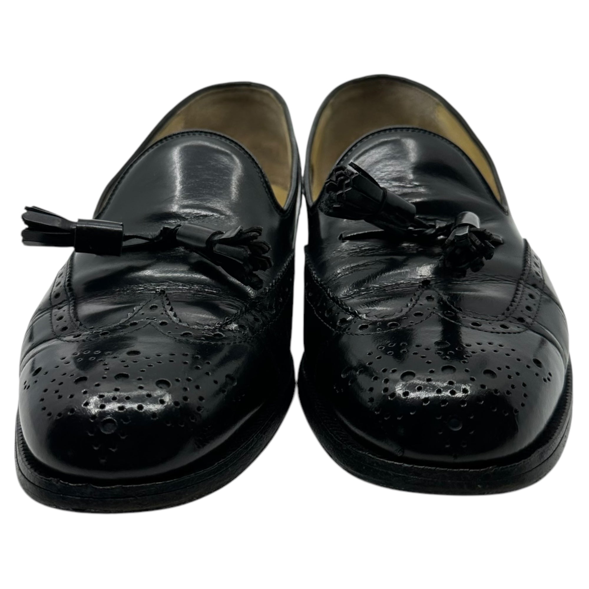 Burberrys(バーバリーズ) old tassel loafers オールド タッセル ローファー 革靴 25.0cm ブラック 日本製