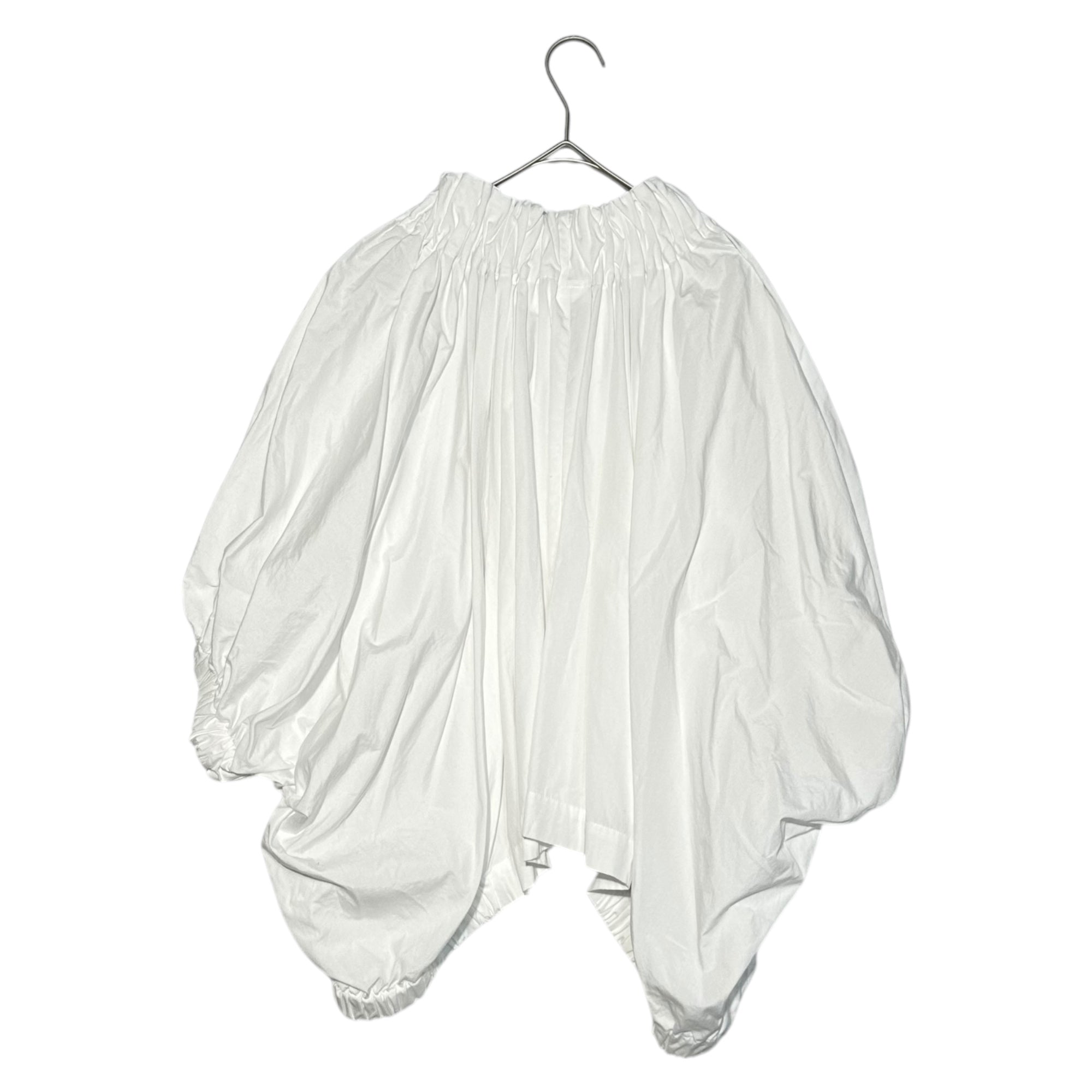 COMME des GARCONS COMME des GARCONS(コムデギャルソンコムデギャルソン) 20SS Clown gathered short length blouse ピエロ ギャザー ショート レングス ブラウス RE-B002 XS ホワイト AD2019