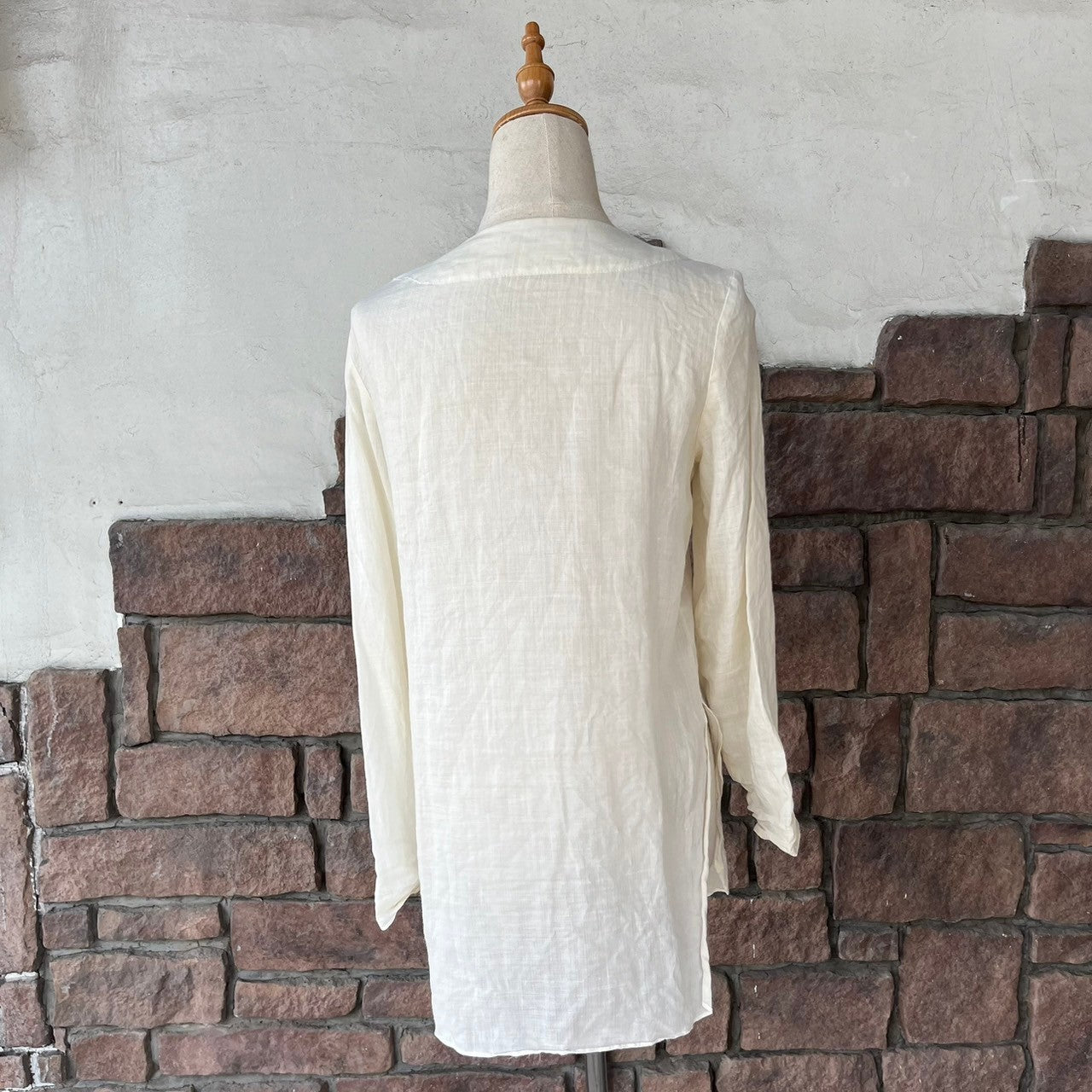 VINTAGE(ヴィンテージ) 80's lace decoration blouse cut and sew レース装飾ブラウスカットソー S アイボリー MAX STUDIO製