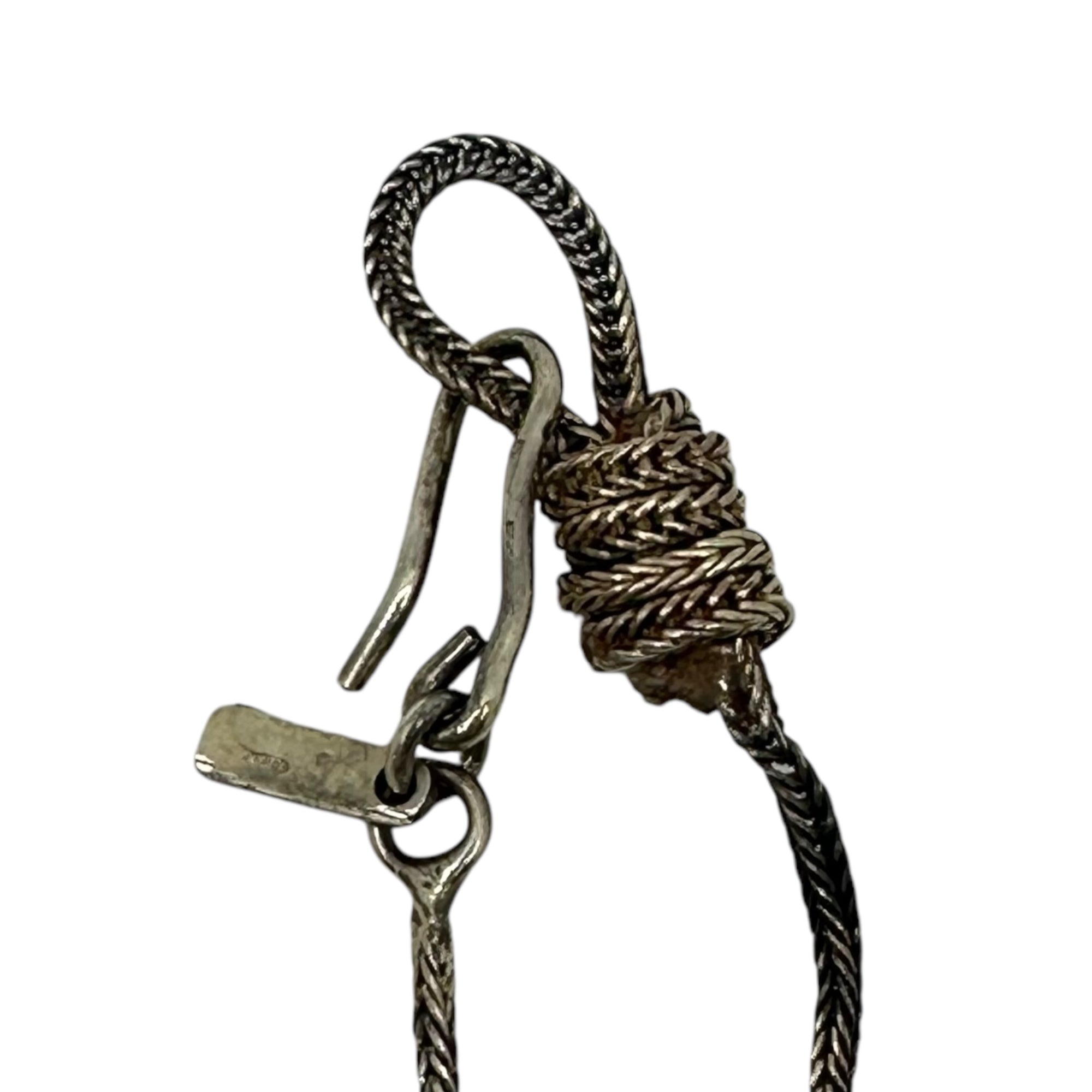 Emanuele Bicocchi(エマヌエーレビコッキ) 925 silver skull top chain necklace シルバー スカル トップ ネックレス シルバー