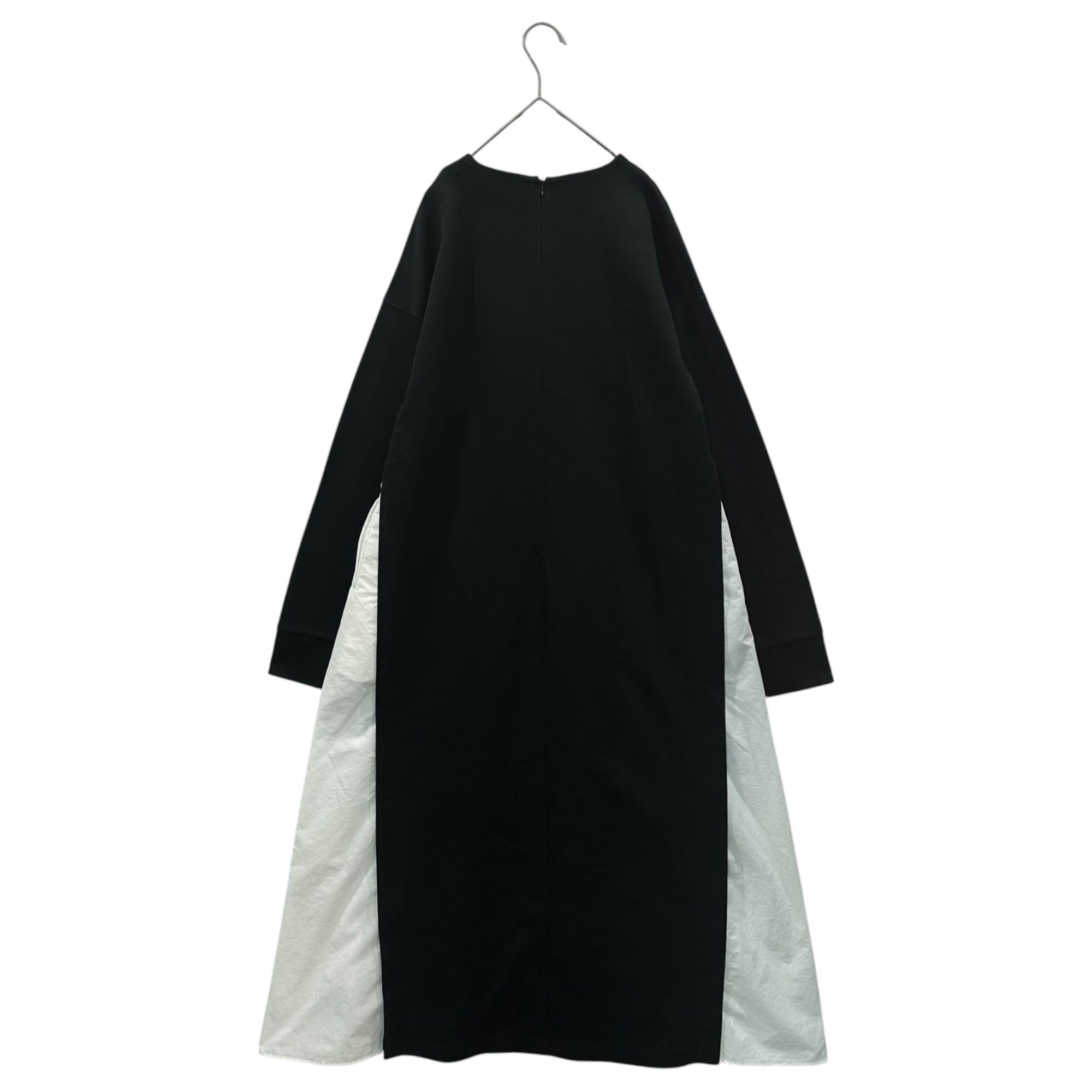 UN3D.(アンスリード) Front-Print Paneled Dress フロント プリント 切替 ワンピース 522110300301-01 38(M) ブラック×ホワイト