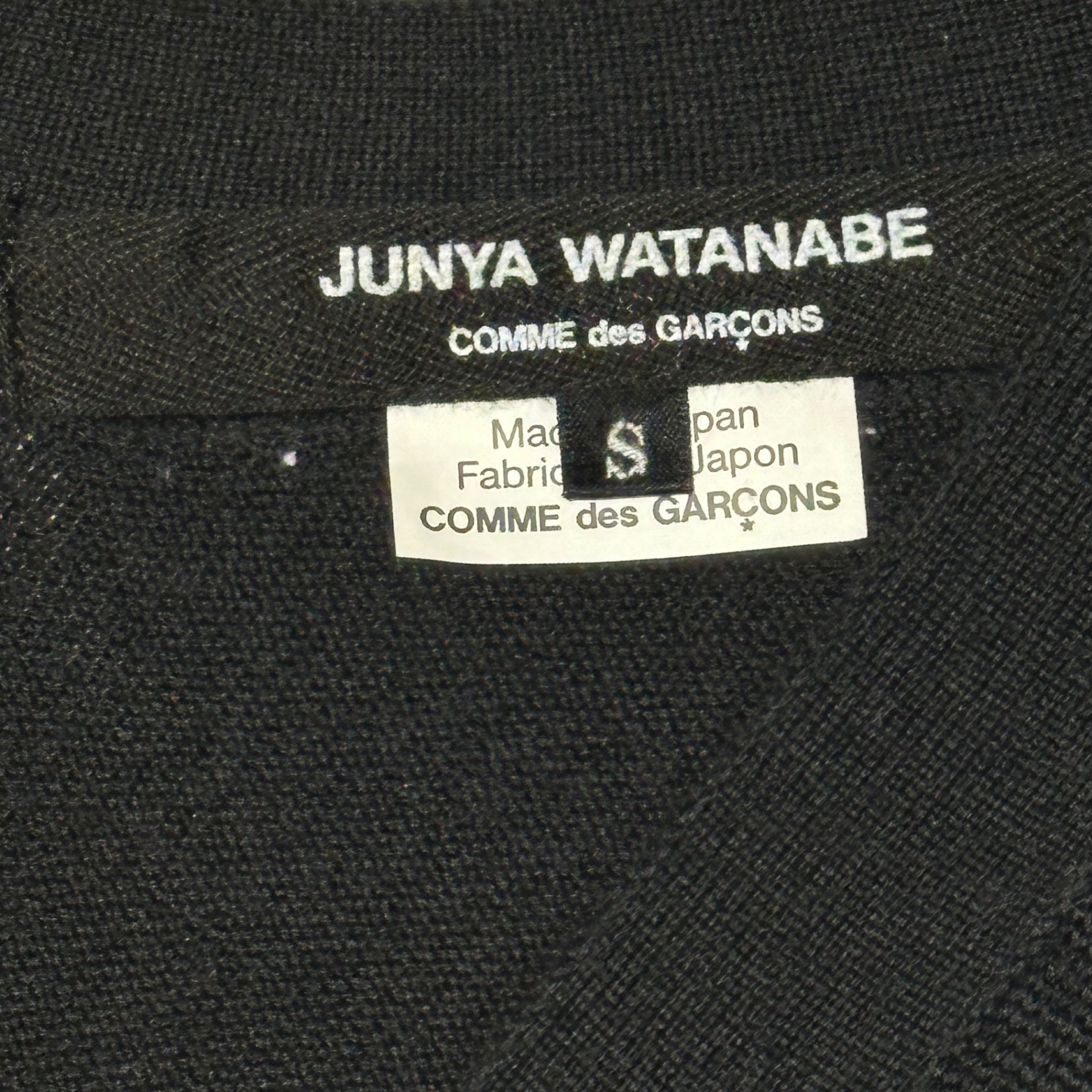 COMME des GARCONS JUNYA WATANABE(コムデギャルソンジュンヤワタナベ) 18AW Long Knit Button Cardigan ロング ニット ボタン カーディガン JB-N031 M ブラック AD2018