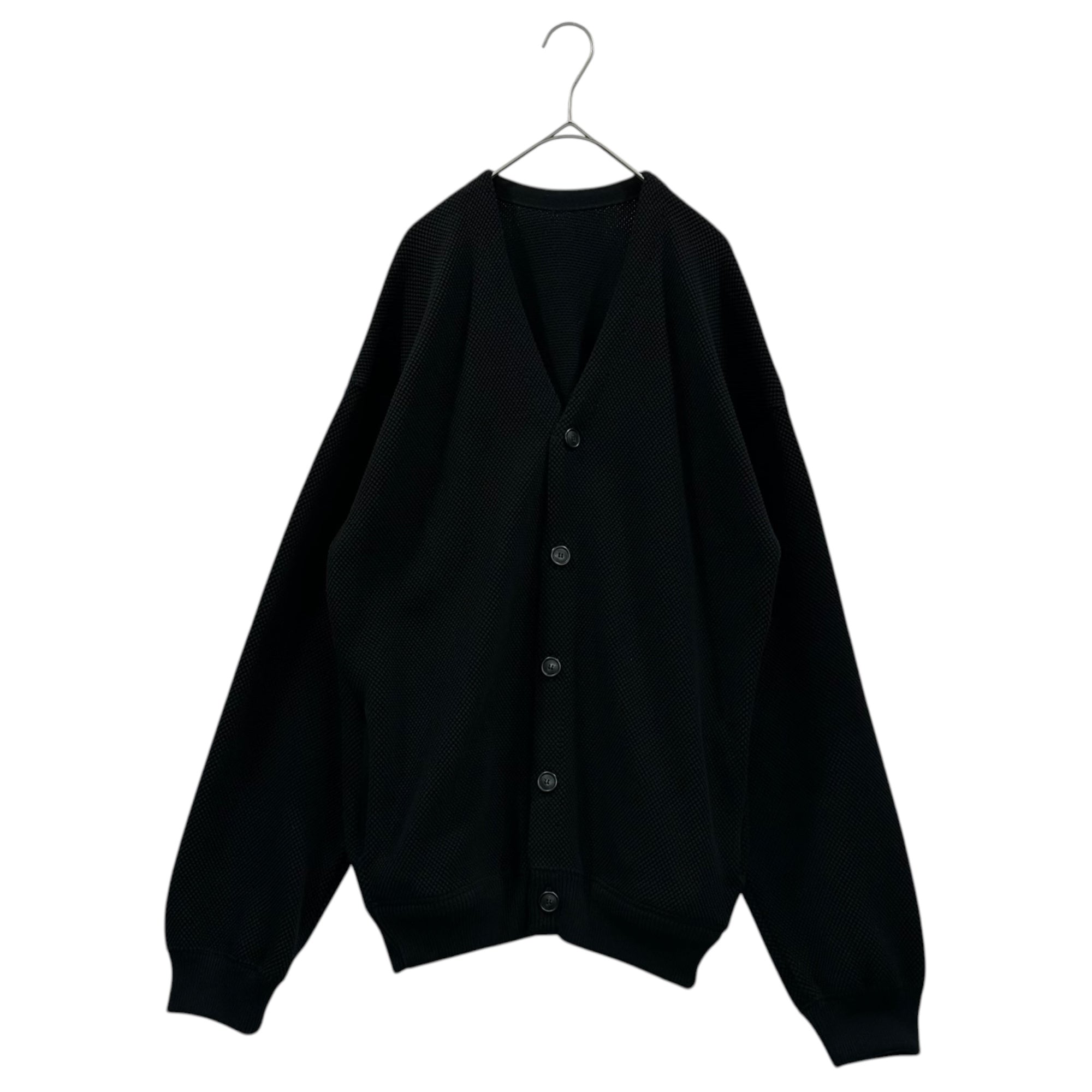 crepuscule(クレプスキュール) Moss stitch V/N cardigan 別注 モス ステッチ Vネック カーディガン 2401-026 M ブラック ONLY ARK別注