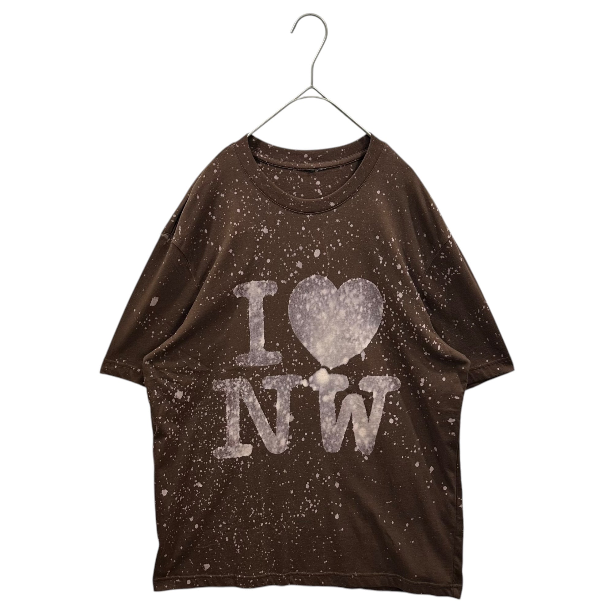 NEW WORLD DREAM(ニューワールドドリーム) I ♡ NW TEE アイラブ ニューワールド Tシャツ ブラウン