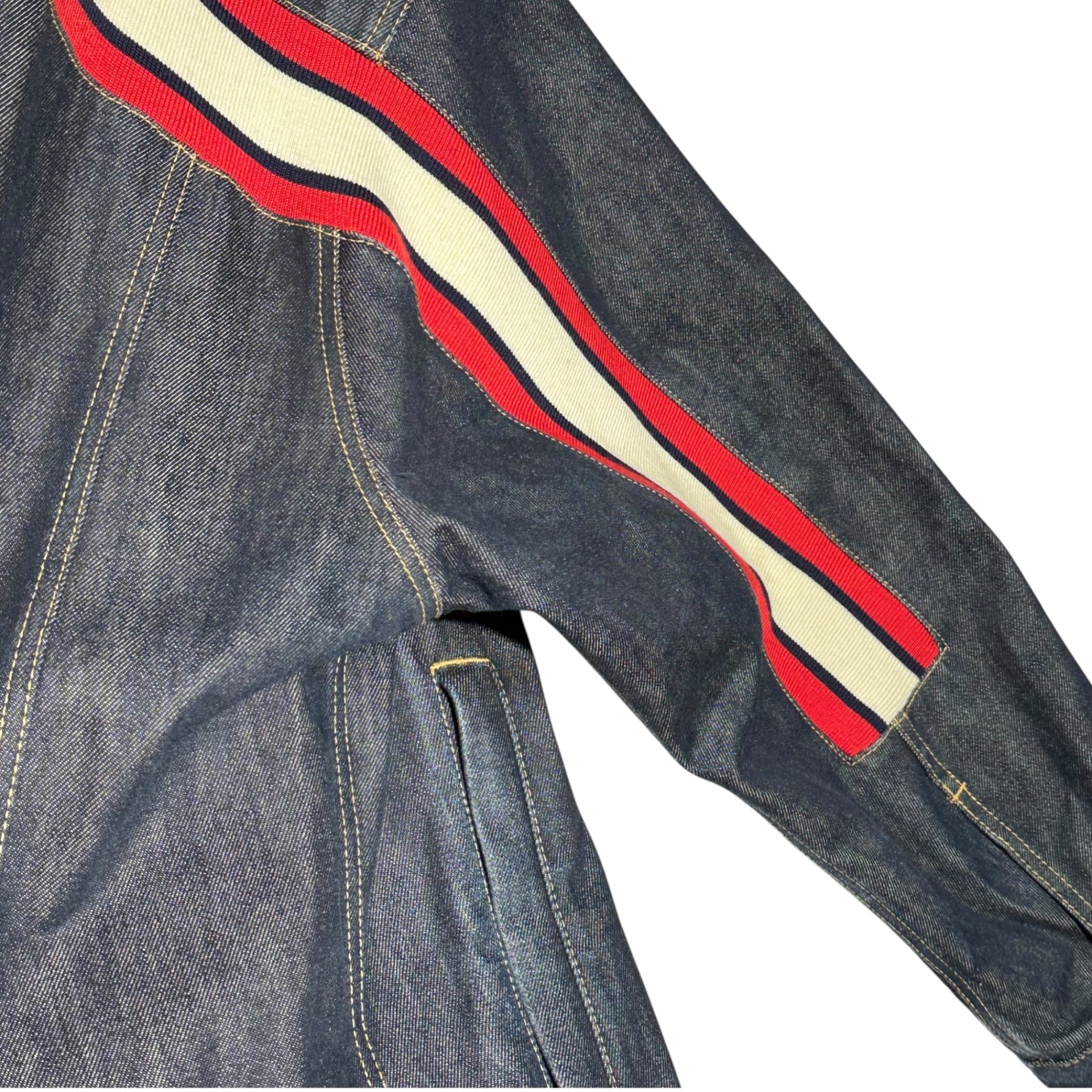 FACETASM(ファセッタズム) RIB DENIM JACKET リブ デニム ジャケット ZUK-6220-06 3 インディゴ 著名人着用モデル トラッカー