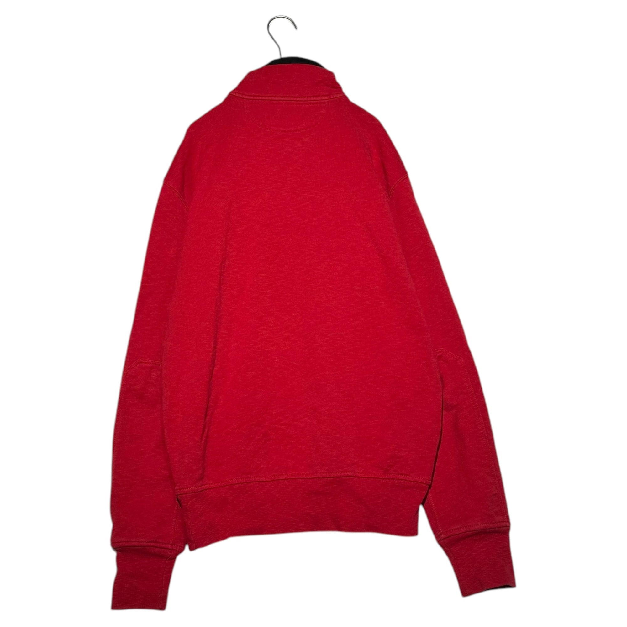 POLO RALPH LAUREN(ポロラルフローレン) Half-zip henley neck sweatshirt ハーフジップ ヘンリーネック スウェット M レッド