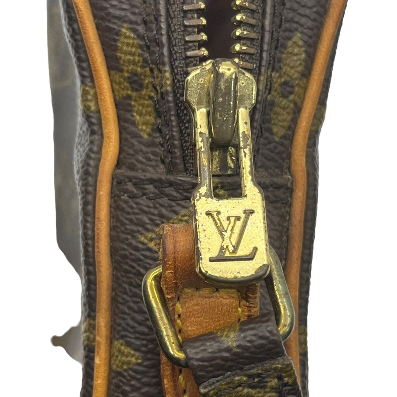 LOUIS VUITTON(ルイヴィトン) 89's mini danube/ミニダヌーブ/ポシェット/ポーチ/80s/VINTAGE/ヴィンテージ M45268 ブラウン 製造番号:8907SL