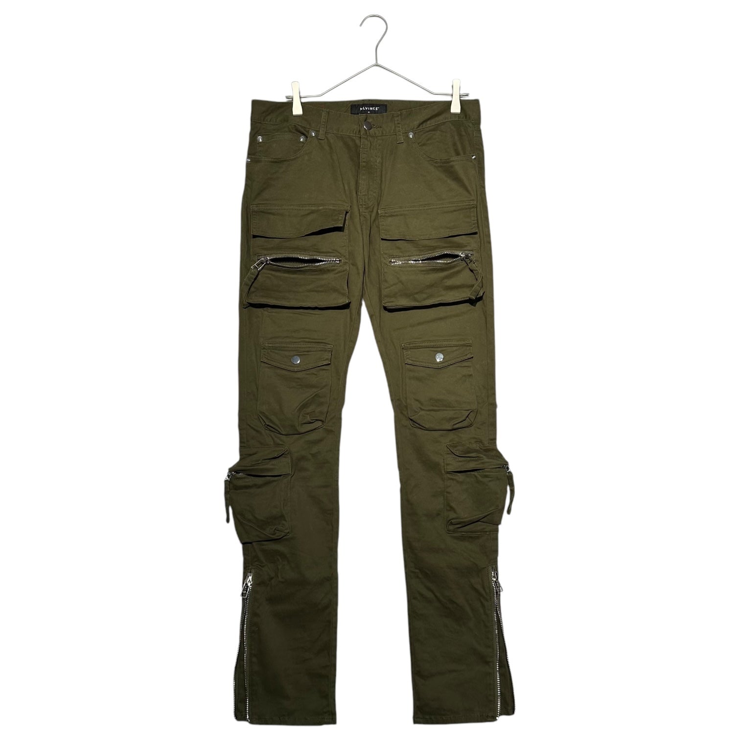 MLVINCE(メルヴィンス) TYPE2 PARACHUTE slim cargo pants タイプ2 パラシュート スリム カーゴ パンツ 多機能 ポケット W32 カーキ