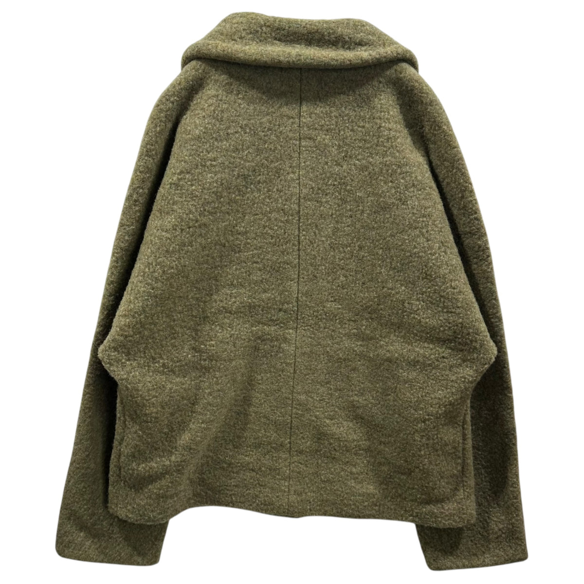 CHLOE(クロエ) 1970~80's Lagerfeld-era Wool-Polyblend Short-Length Coat ウール ポリ ショート コート 520-23703 40 カーキ