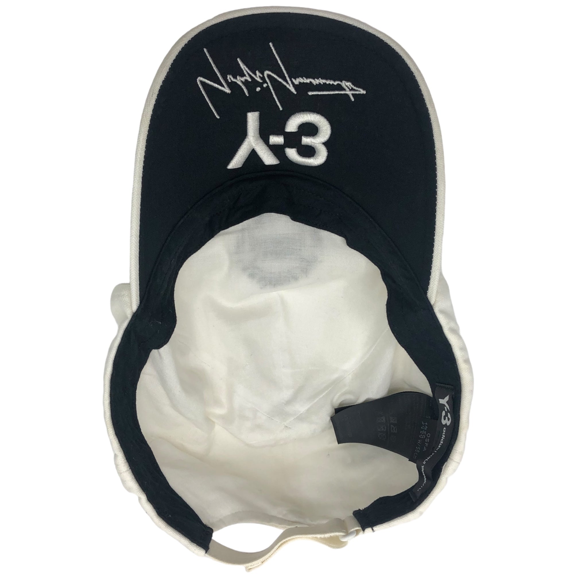 Y-3(ワイスリー) logo embroidery cap ロゴ 刺繍 キャップ CY3539 ホワイト 帽子