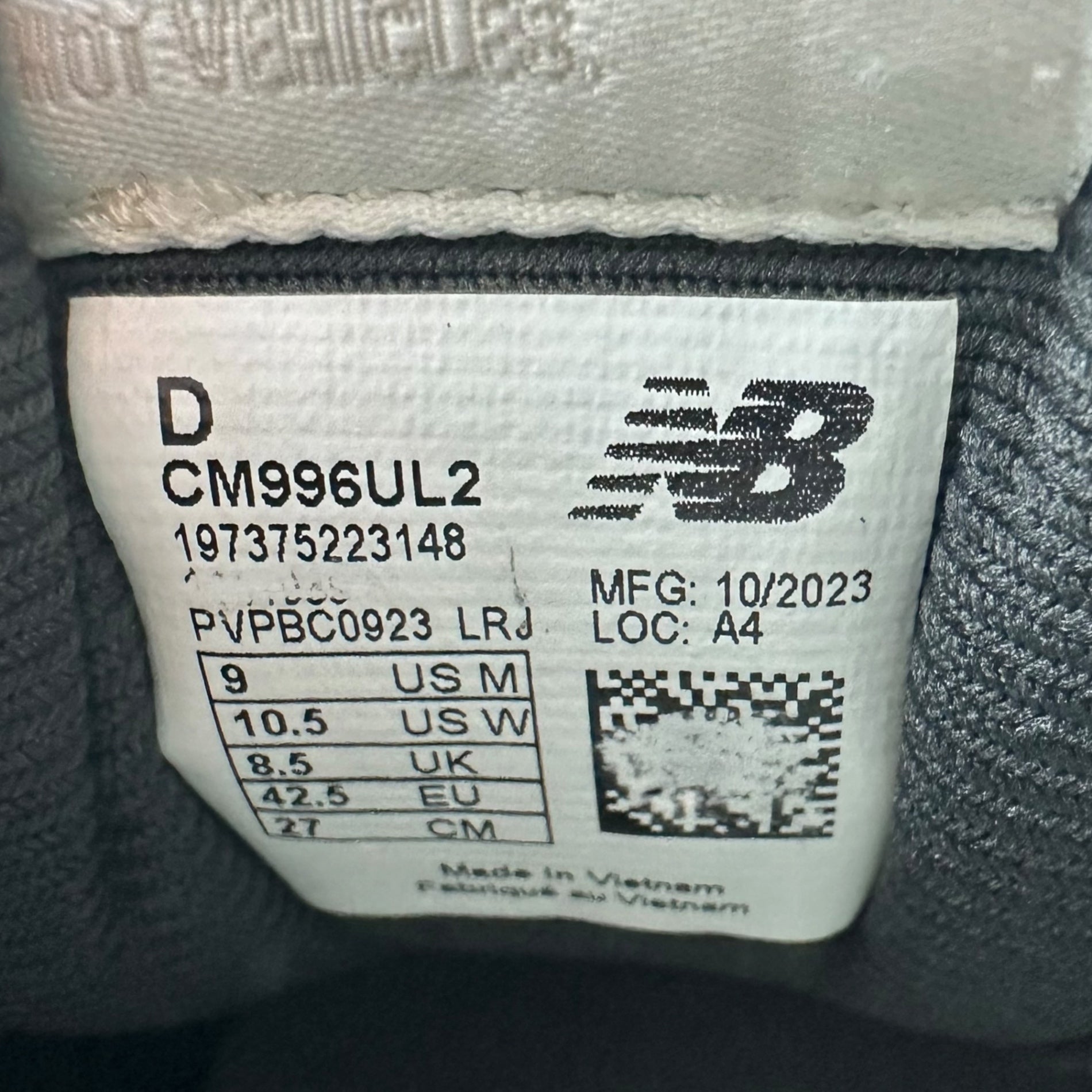 NEW BALANCE(ニューバランス) 996 Low-top sneakers ローカット スニーカー CM996UL2 27cm ブラック LIFESTYLEモデル 「CM996」