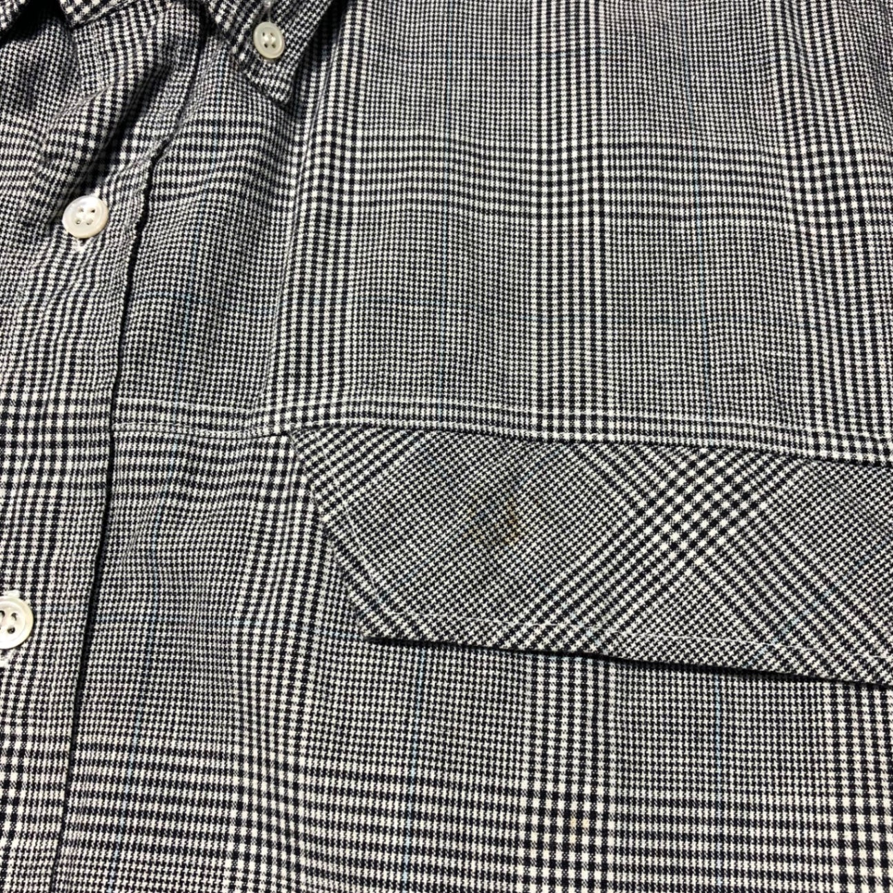 HEAD PORTER PLUS(ヘッドポータープラス) short sleeve checked shirt 半袖 チェックシャツ M グレー