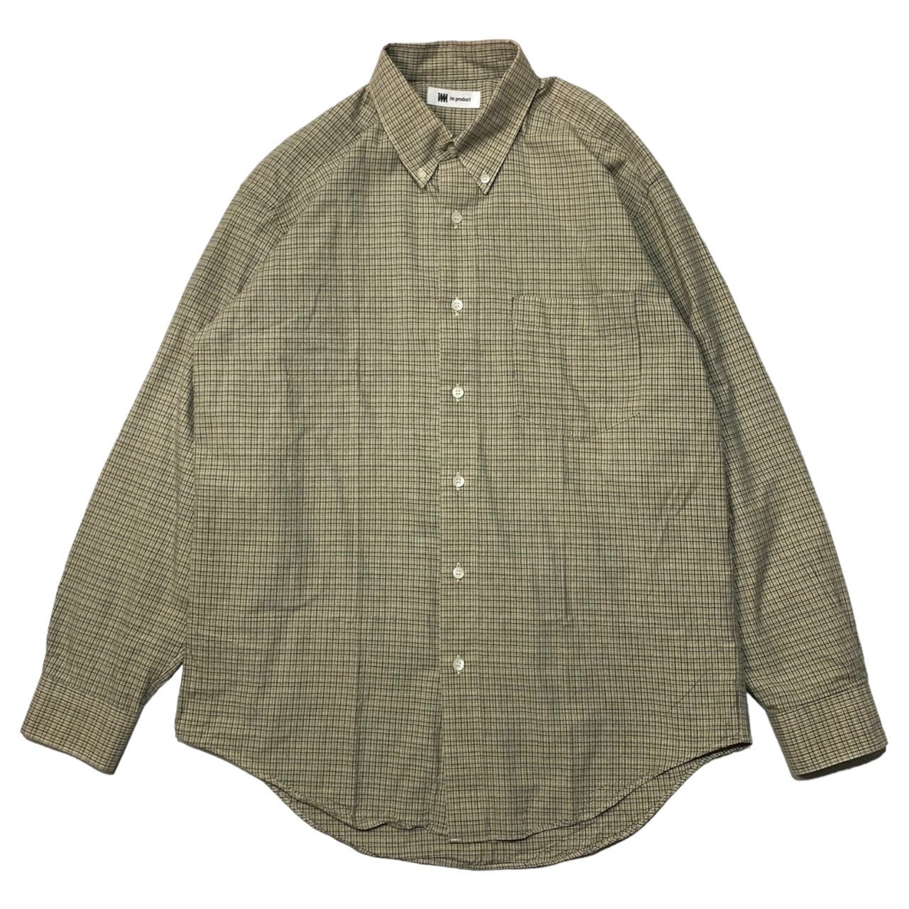 issey miyake im product(イッセイミヤケ アイムプロダクト) 90's Detailed check button d