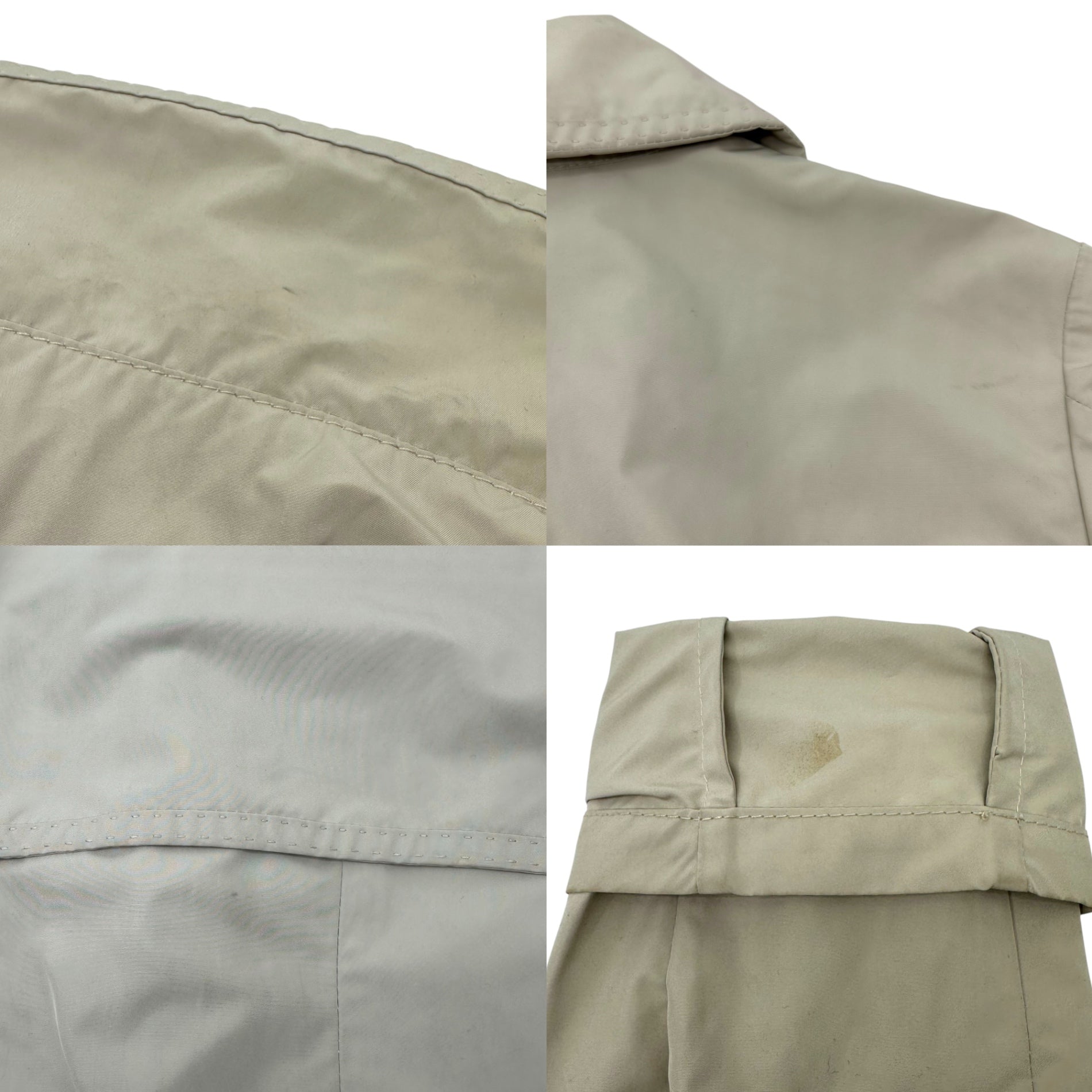 MONCLER(モンクレール) Nylon trench coat ナイロン トレンチ コート 0(S程度) アイボリー