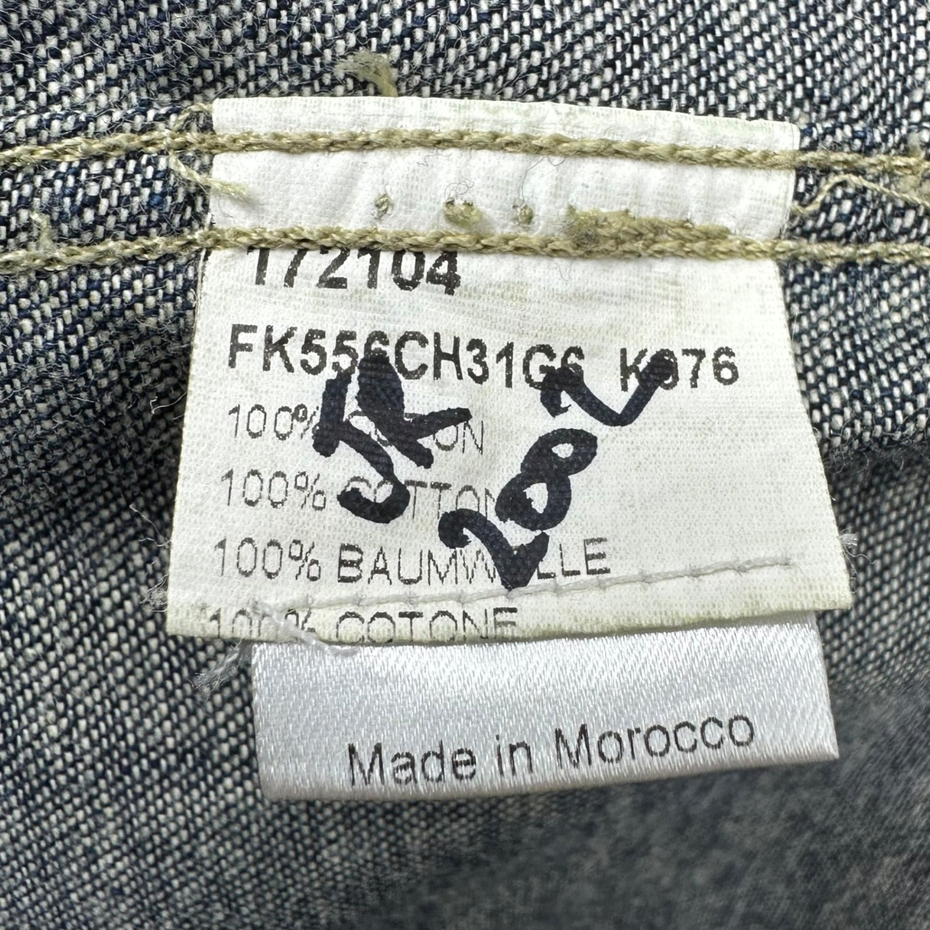 KENZO HOMME(ケンゾーオム) 90’s Archive hunting pocket denim shirt アーカイブ ハンティング ポケット デニム シャツ L インデイゴ×ベージュ 90年代