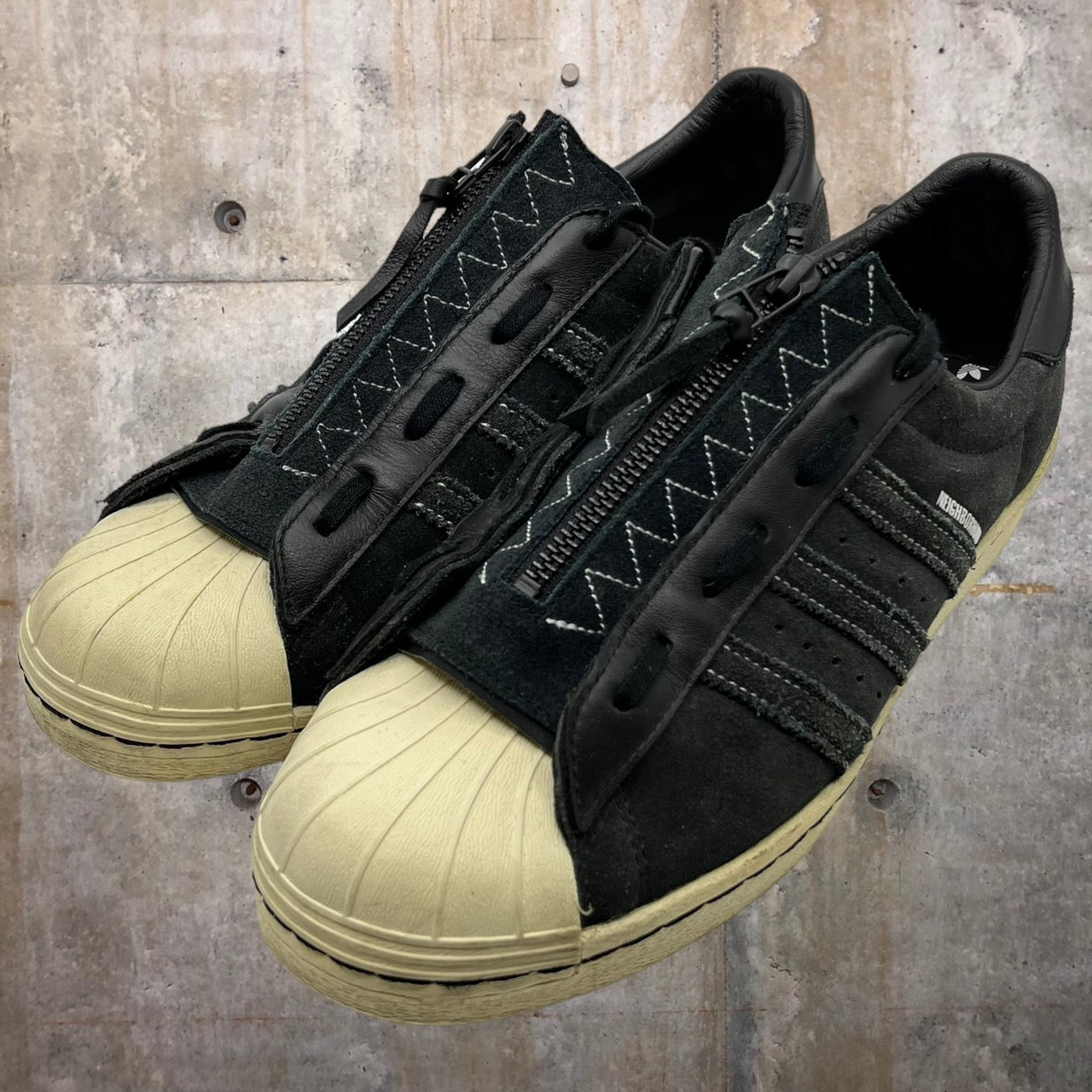 NEIGHBORHOOD×adidas(ネイバーフッド×アディダス) SS80S NBHD SUPERSTAR スーパースター/スニーカー GX1400 29cm ブラック