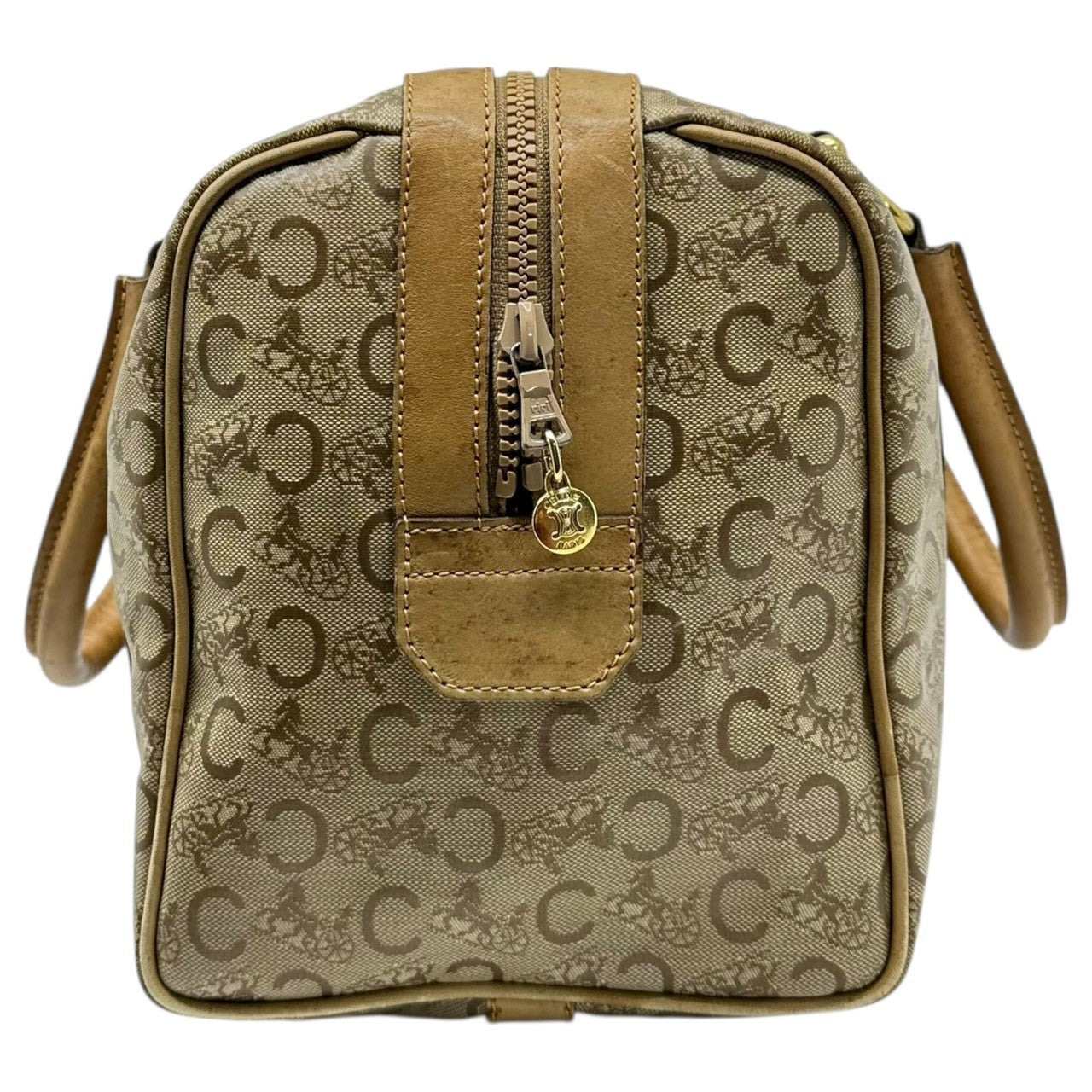 CELINE(セリーヌ) C Macadam Handbag C マカダム ハンド バッグ ベージュ ヴィンテージ OLD オールド ミニ ボストン