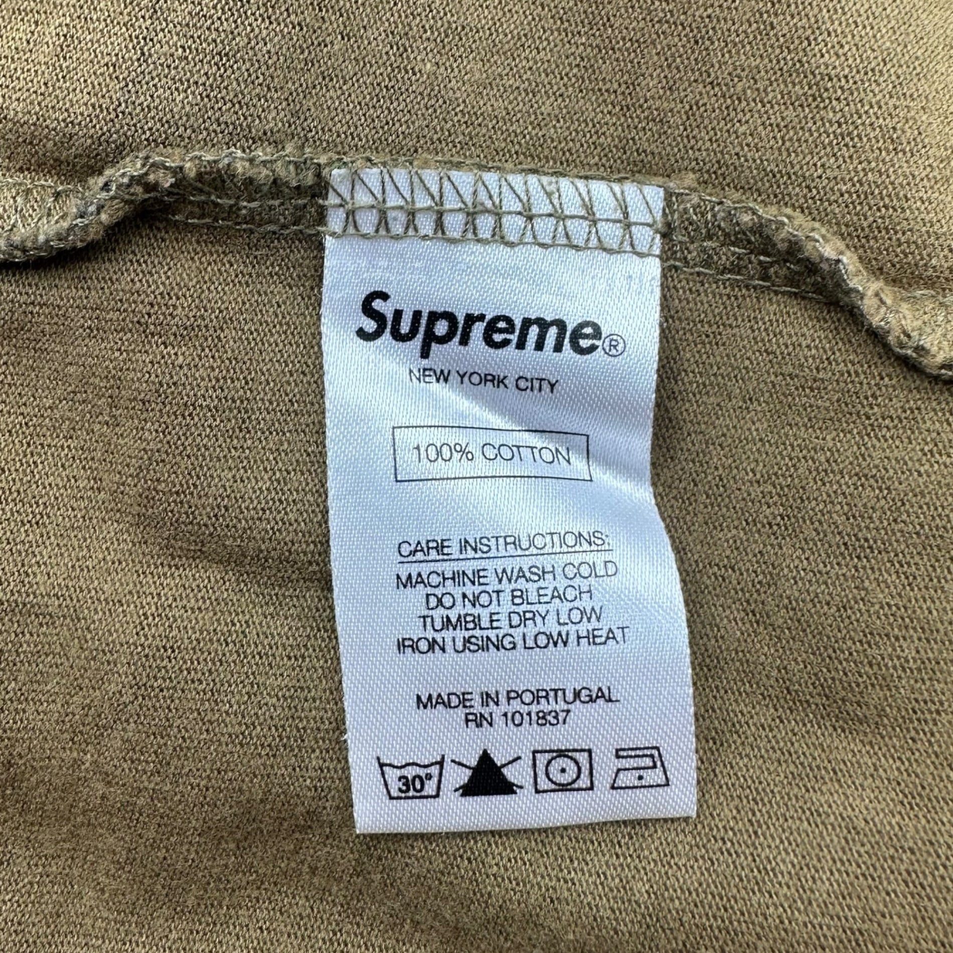 SUPREME(シュプリーム) 20SS Nothing Else S/S Top ナッシング エルス 半袖 Tシャツ L カーキ カモフラ 迷彩