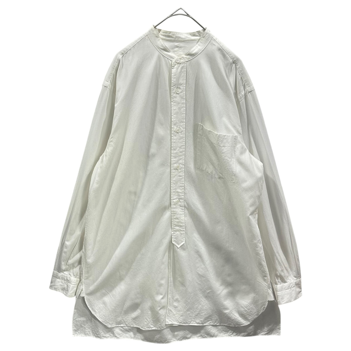 COMOLI(コモリ) band collar shirt バンド カラー シャツ U03-02002 1 ホワイト