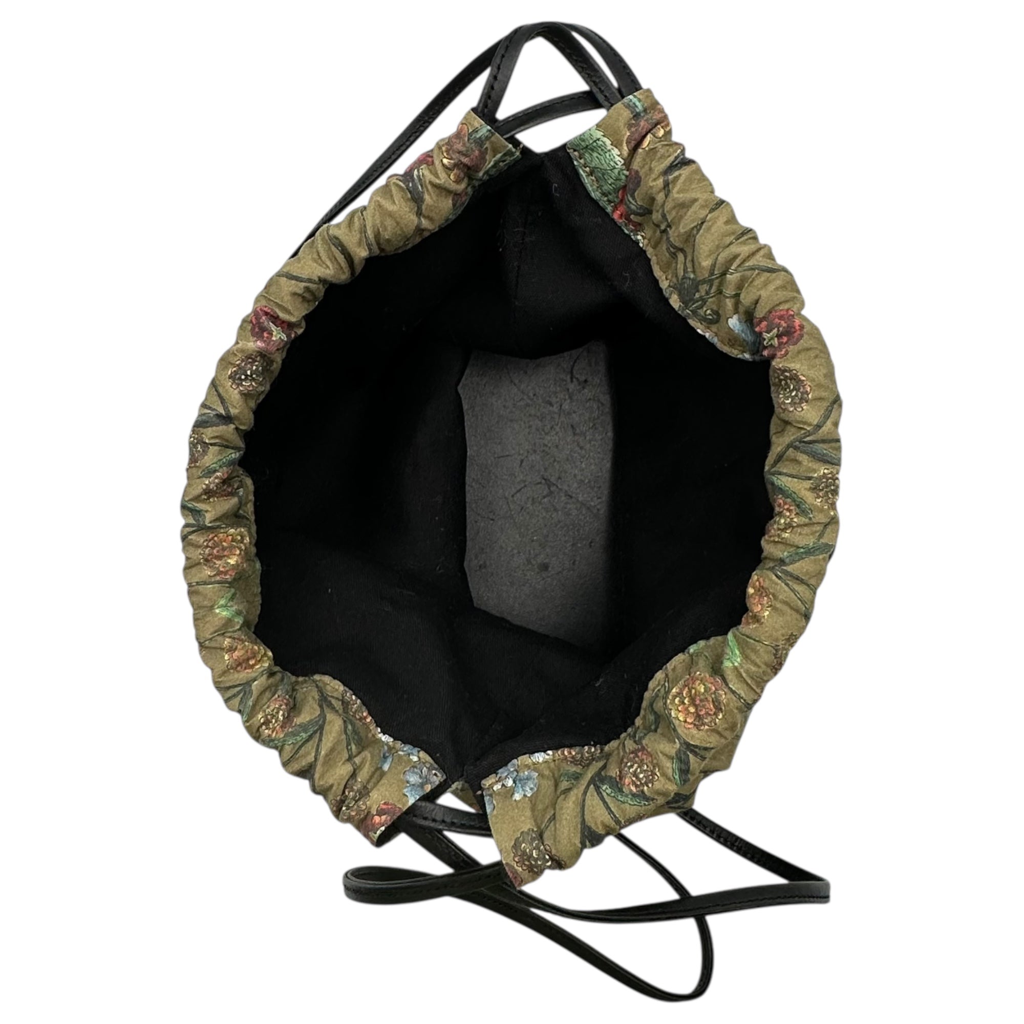 CABaN Palermo print drawstring bag レルモプリント ドローストリング バッグ グリーン ショルダー