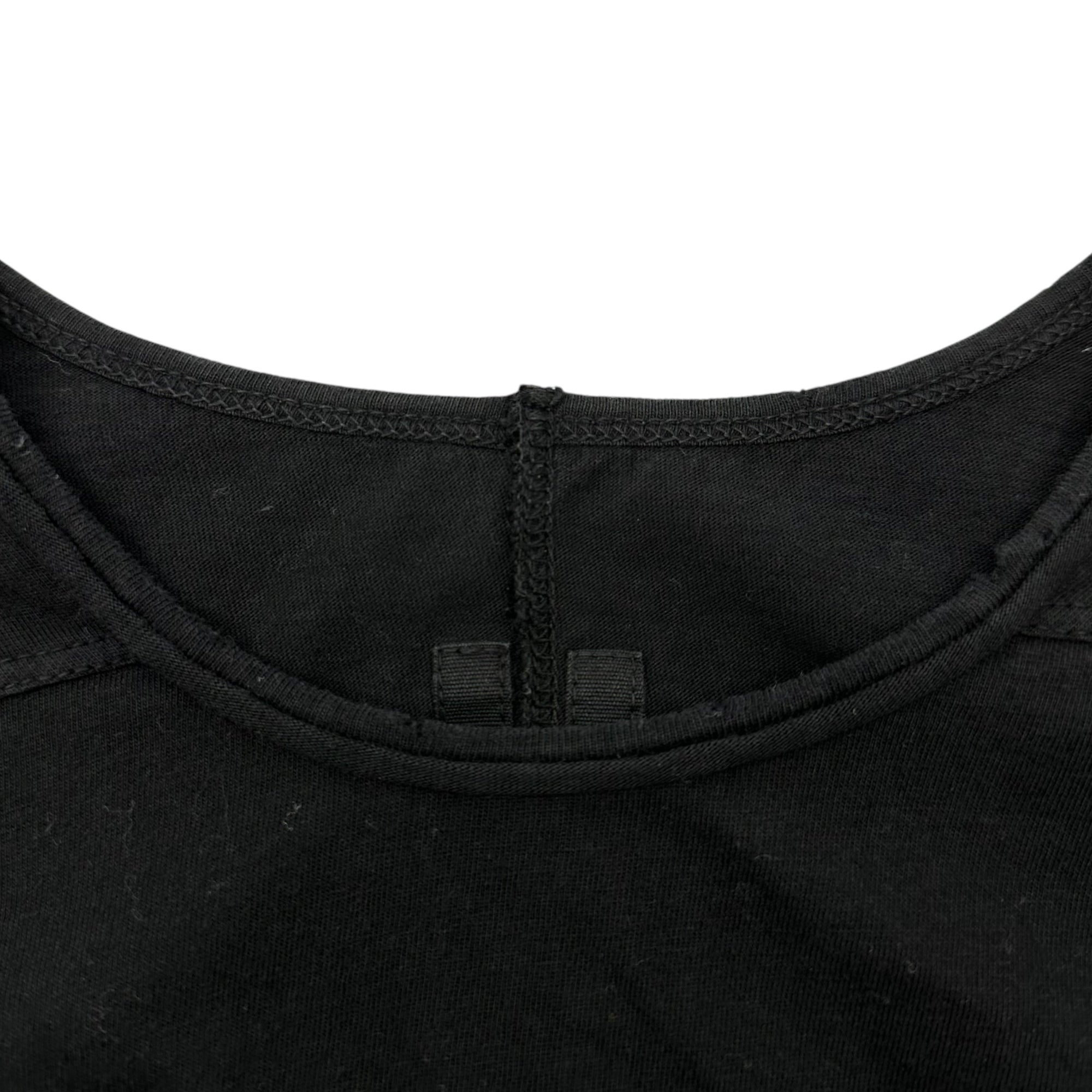DRKSHDW(ダークシャドウ) 15SS Ribbed long-sleeved crew-neck cut and sewn リブ 長袖 クルーネック カットソー DU15S9260 XS ブラック