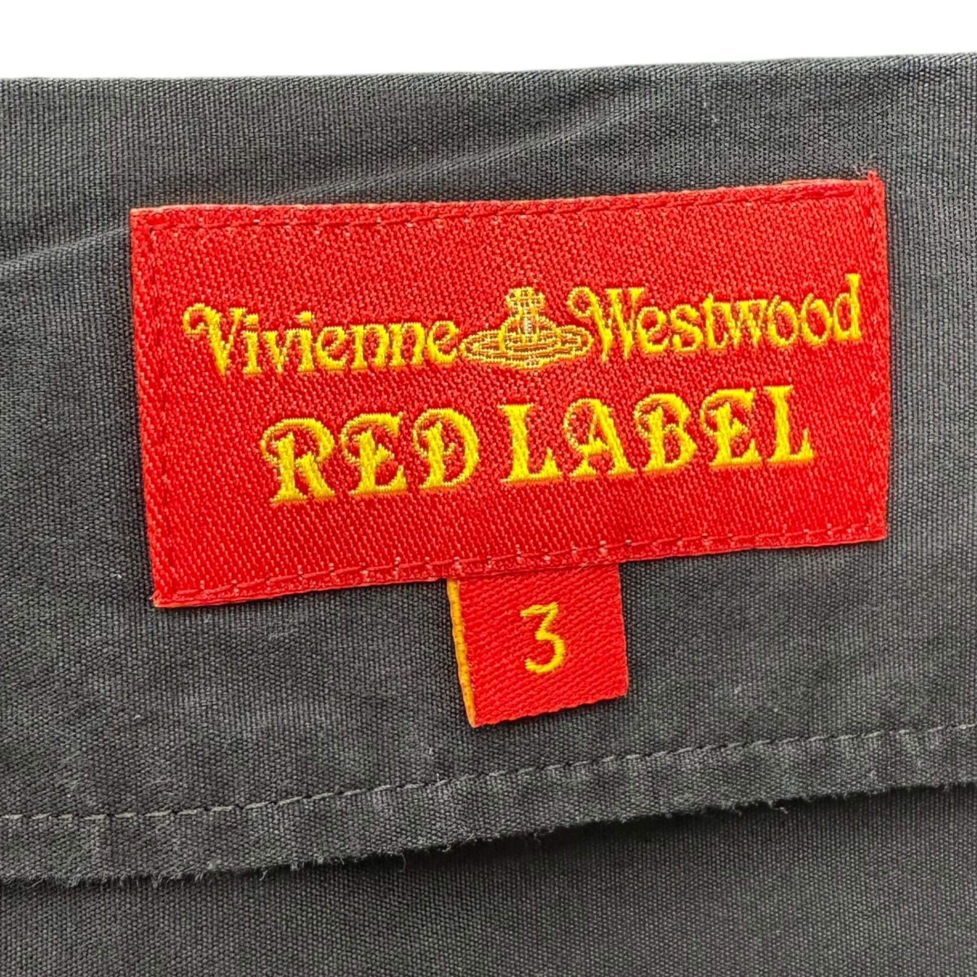 Vivienne Westwood RED LABEL(ヴィヴィアンウエストウッドレッドレーベル) 00's Orb Logo Embroidery S/S Blouse オーブ ロゴ 刺繍 半袖 ボウタイ シャツ ブラウス 357-01-86004 3 ブラック