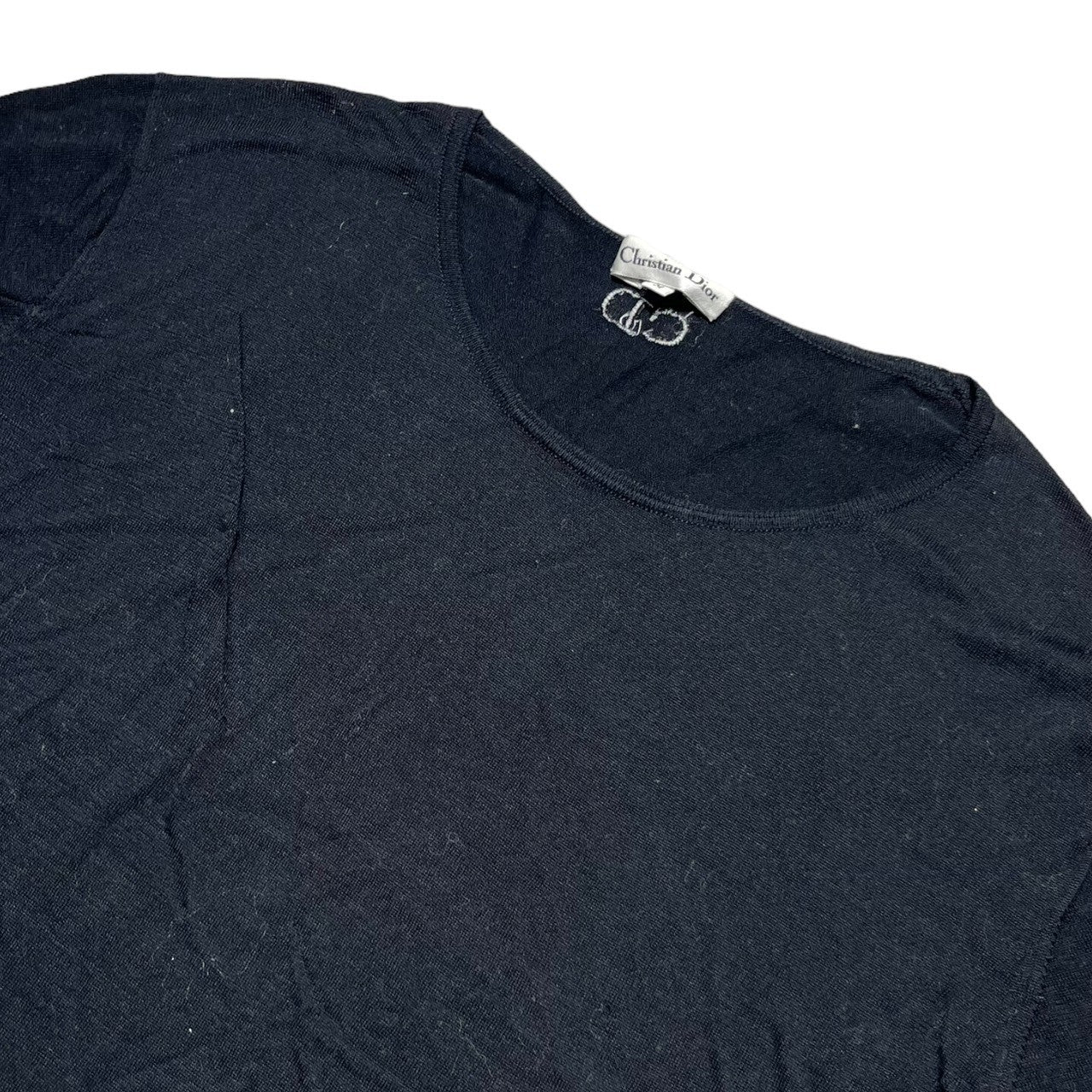 Christian Dior(クリスチャンディオール) CD back logo S/S cut and sew ロゴ 半袖 カットソー KWK6L9131 M ブラック ヴィンテージ OLD Tシャツ