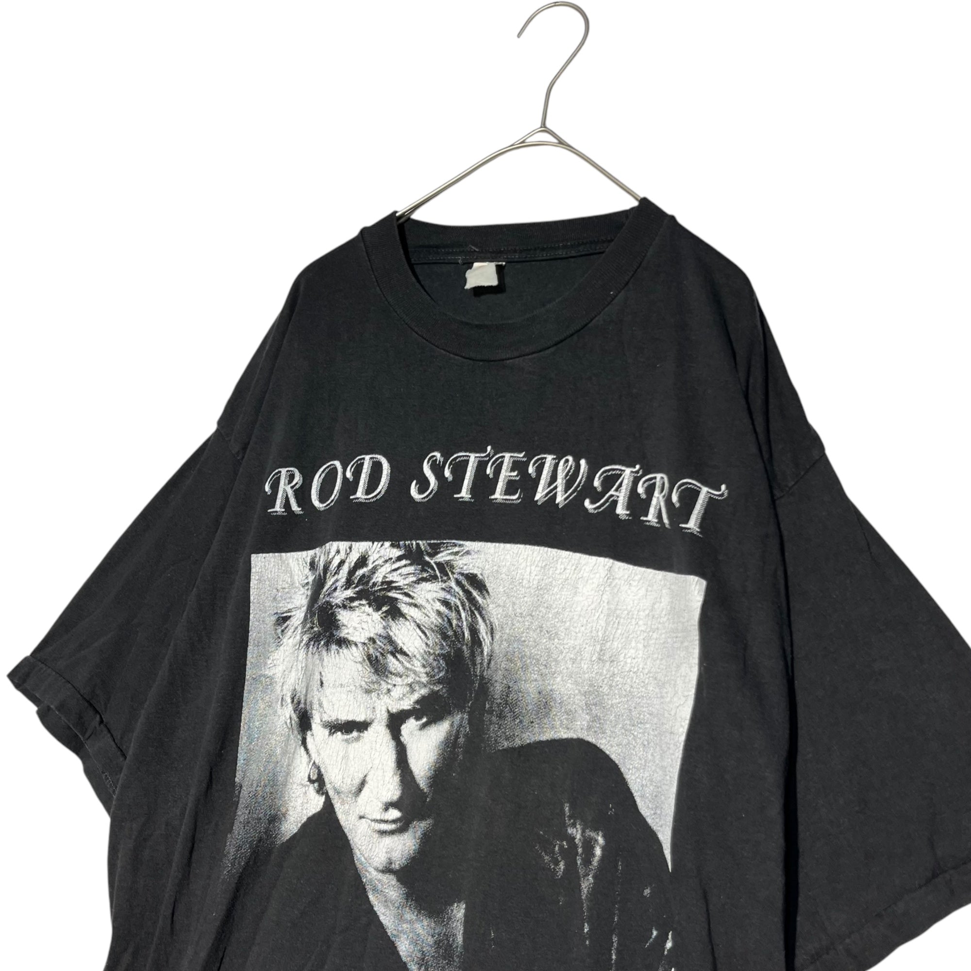 VINTAGE(ヴィンテージ) ©1998 Rod Stewart Tour Tee ロッド スチュアート ツアー Tシャツ 表記無し(M程度) ブラック 90s 90年代 ヴィンテージ バンド ロック