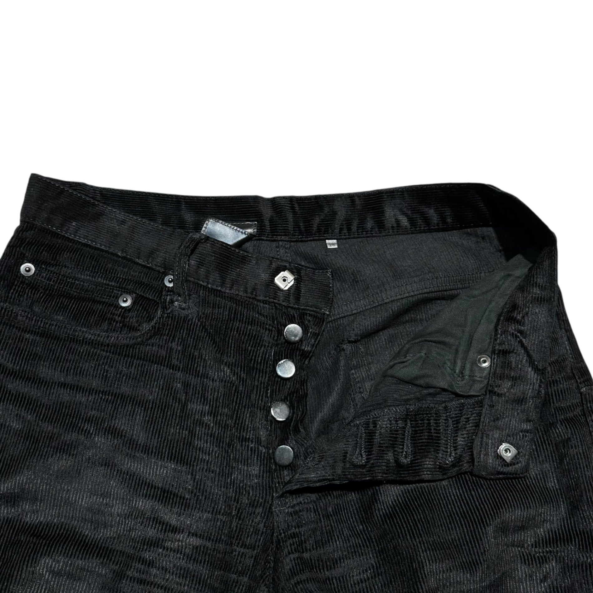 Dior HOMME(ディオールオム) 07AW Hedi Era Super Slim Skinny Narrow Ribbed Corduroy Pants 7H3110520580 W28 ブラック