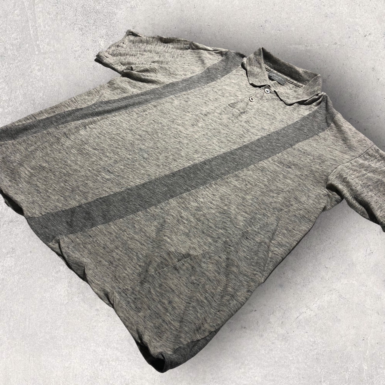 COMME des GARCONS HOMME(コムデギャルソンオム) 80~90'sポロシャツ HT-020140 表記なし(L程度) グレー