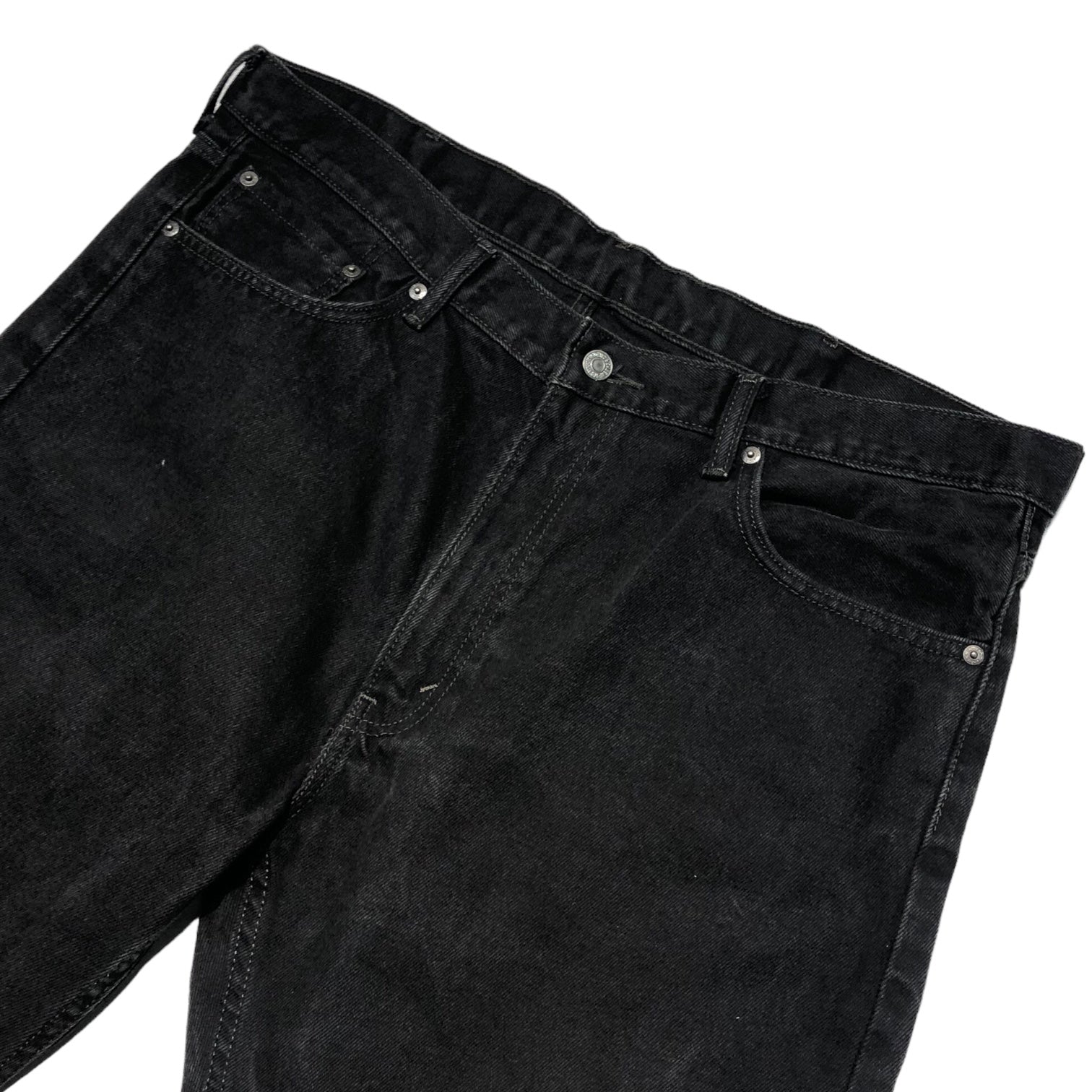 Levi's(リーバイス) 505 Black striped pants ブラック ストレート デニム パンツ 00505-0260 W40 L32 ブラック