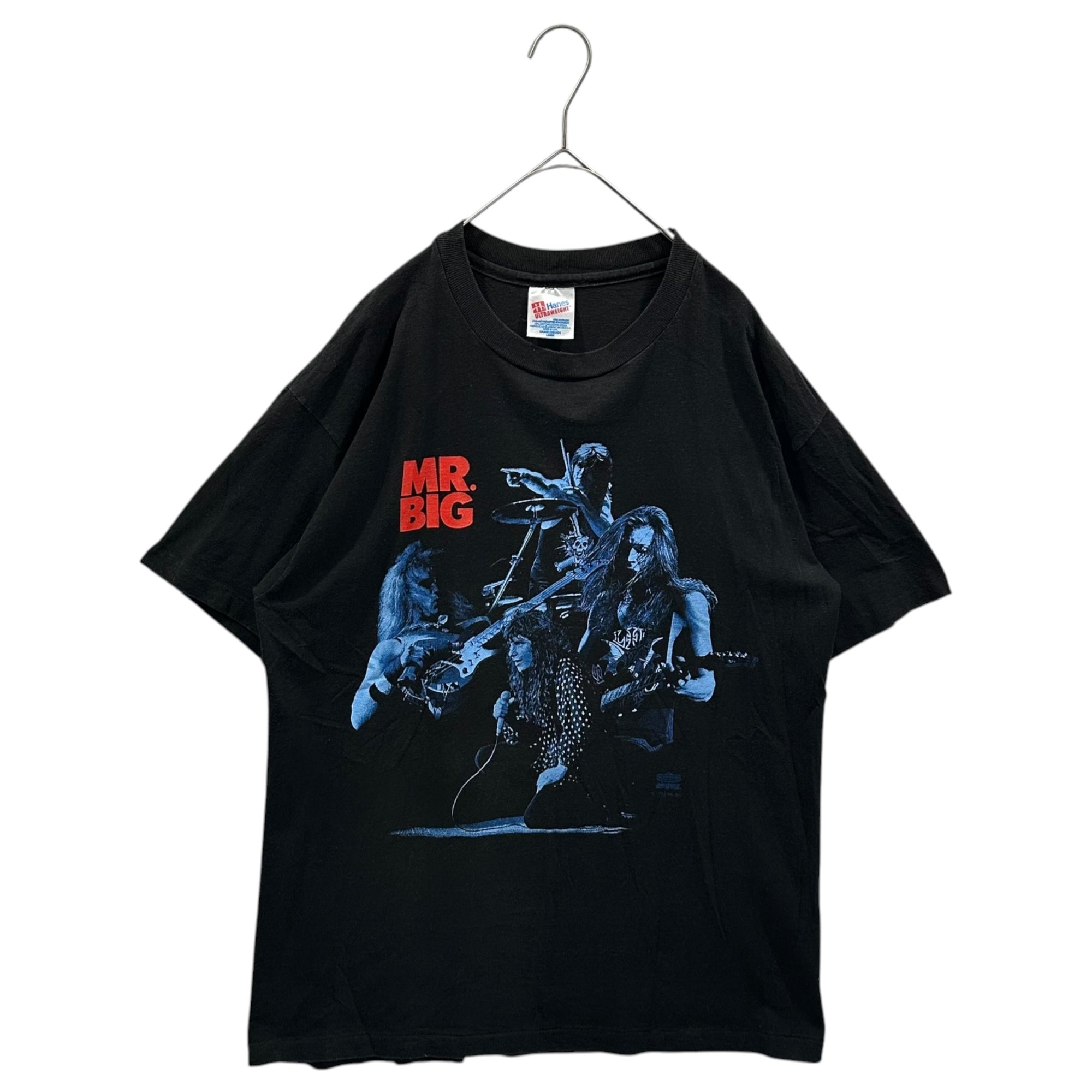 VINTAGE(ヴィンテージ) 1990's MR.BIG bump ahead 1993 tour Band T-Shirt ミスタービッグ バンプ アヘッド ツアー バンド Tシャツ L ブラック×ブルー×レッド 1990年代