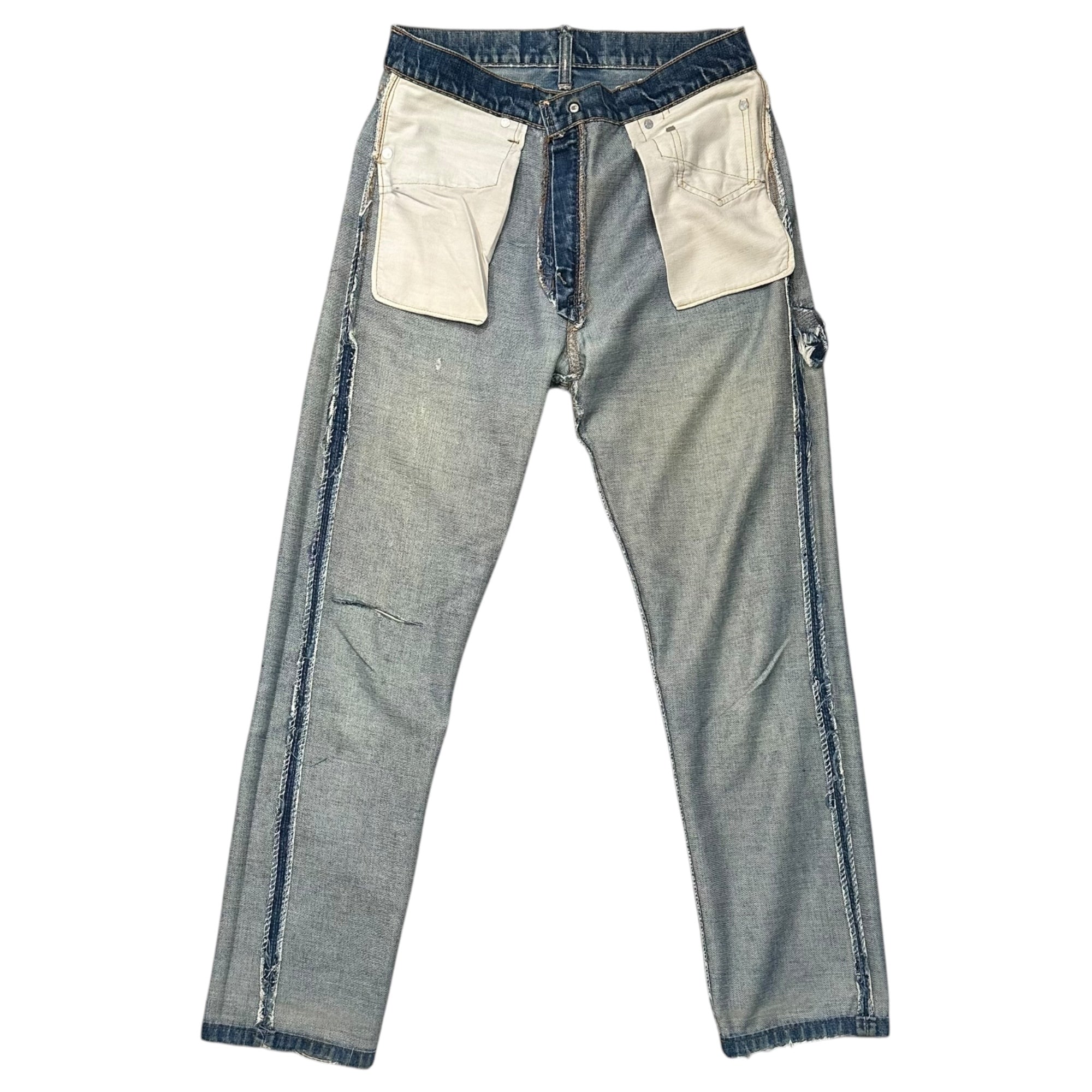 Levi's(リーバイス) 1967~1969's 505 BIG E Denim Pants ヴィンテージ デニム パンツ 実寸約W31.5 インディゴ 60’s 60年代 42TARON 並行ステッチ 均等V 最初期