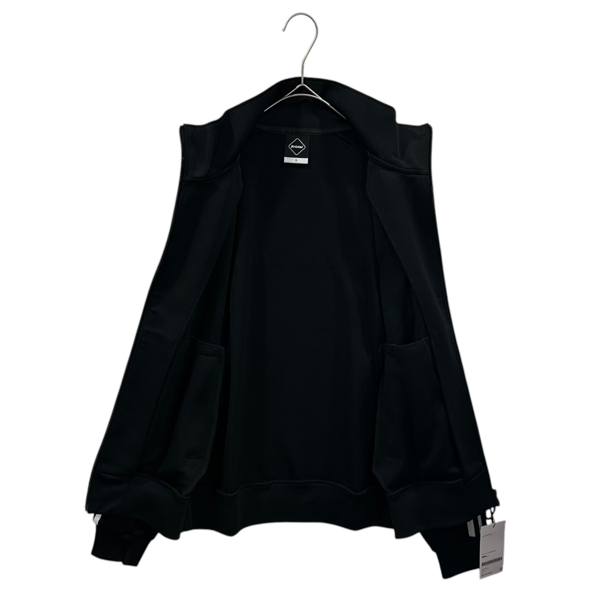 F.C.Real Bristol FCRB(エフシーレアルブリストル) 2024SS TRAINING TRACK JACKET トレーニング トラック ジャケット FCRB-240012 S ブラック×ホワイト 参考定価26,400円+税
