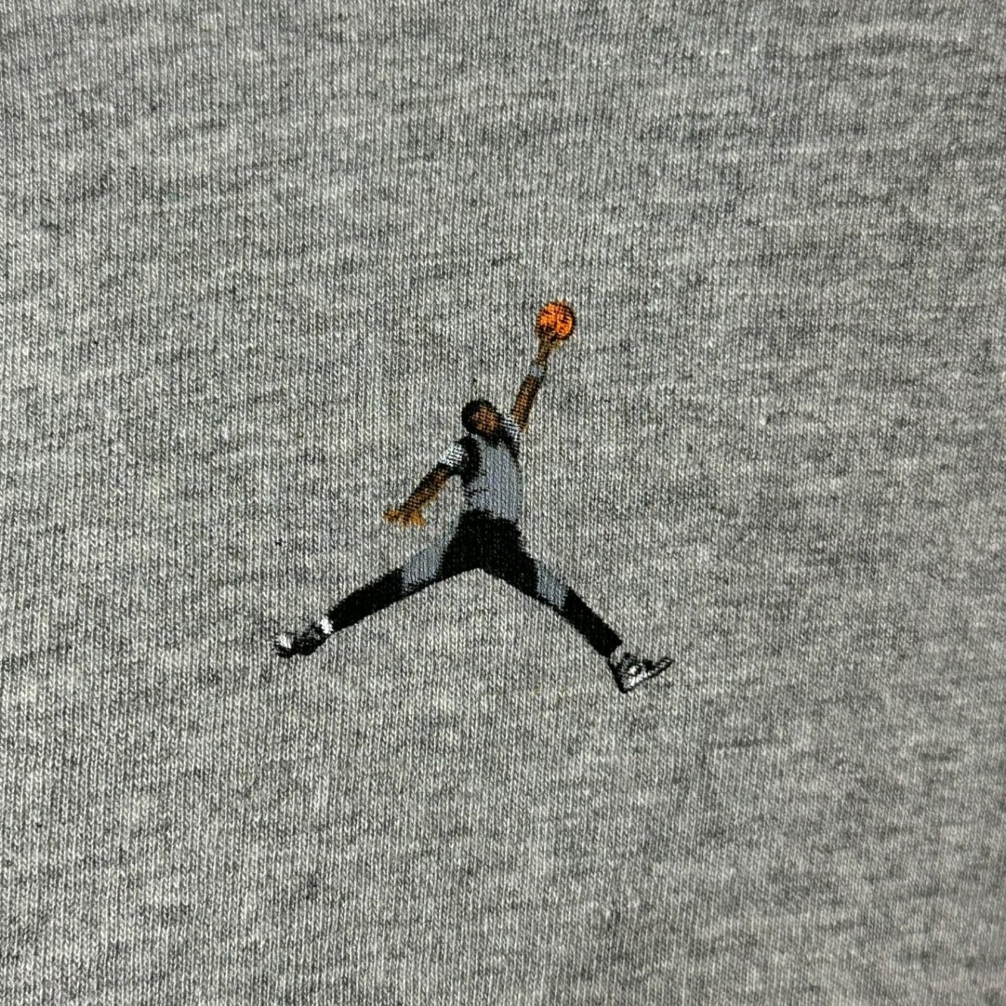 NIKE(ナイキ) 90's JORDAN WING LOGO 3D PRINT Tee ジョーダン ウィング ロゴ 3Dプリント Tシャツ 180672-059 L グレー 90年代 ヴィンテージ デッドストック