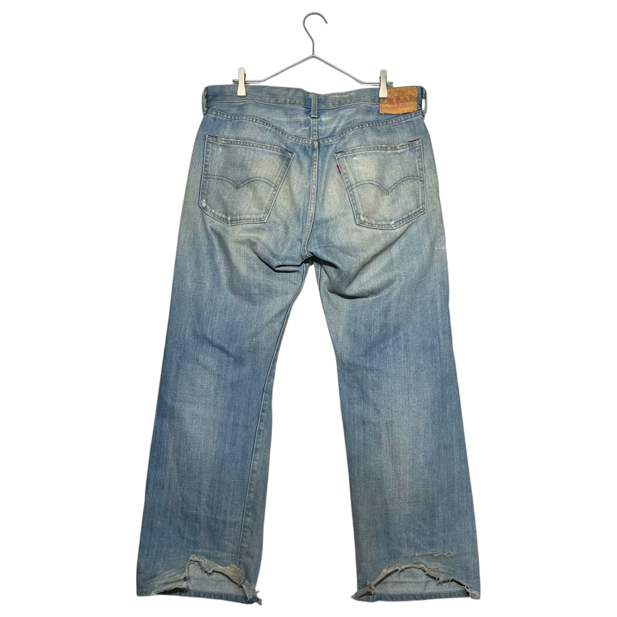 LEVI'S VINTAGE CLOTHING(リーバイスビンテージクロージング) 71501 1971 Reprint Model Super Distressed Denim Pants 1971年復刻 モデル スーパー ダメージ デニム パンツ 71501 J22 J31664 0206 W38 ライトインディゴ 1点物