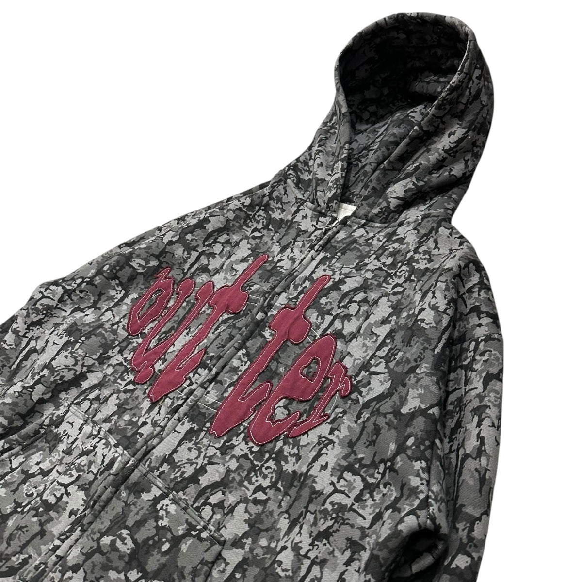 Butter Goods(バターグッズ) Frenzy Zip-Thru Hood - Grey Camo カモ ジップ パーカー L グレー