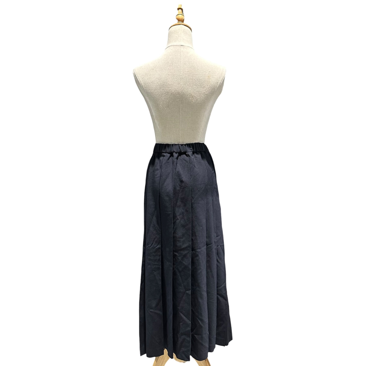 robe de chambre COMME des GARCONS(ローブドシャンブルコムデギャルソン) 1998SS Long Wool Gabardine Pleated Skirt ウール ギャバジン ロング プリーツ スカート RS-040030 FREE ダークネイビー AD1997 90s アーカイブ