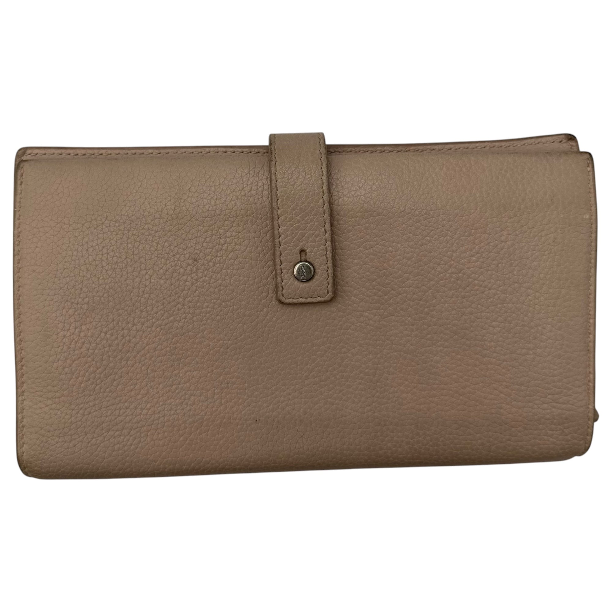 YVES SAINT LAURENT(イヴサンローラン) Sac de Jour Long Wallet サックドジュール ロング ウォレット ピンク 長財布