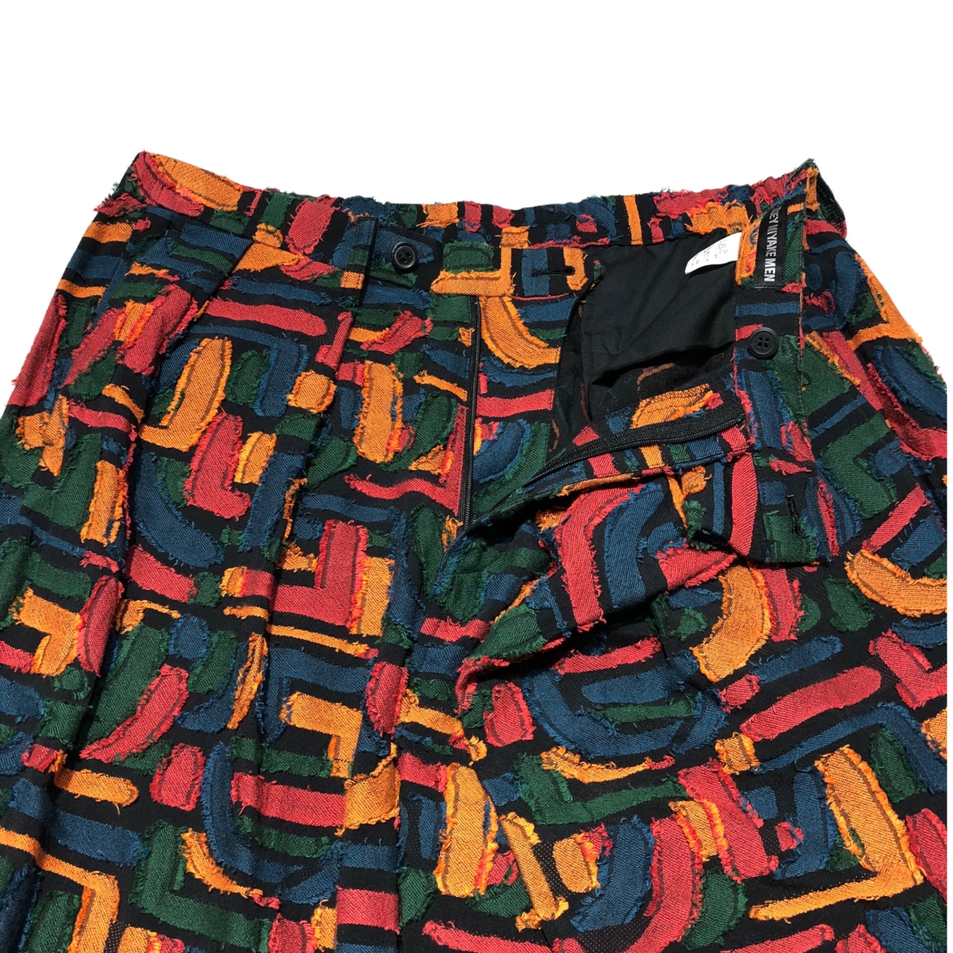 ISSEY MIYAKE MEN(イッセイミヤケメン) 16AW jacquard slacks ジャガード スラックス パンツ ME63FF228 3(L) マルチカラー 16AWコレクションランウェイ着用品 稀少