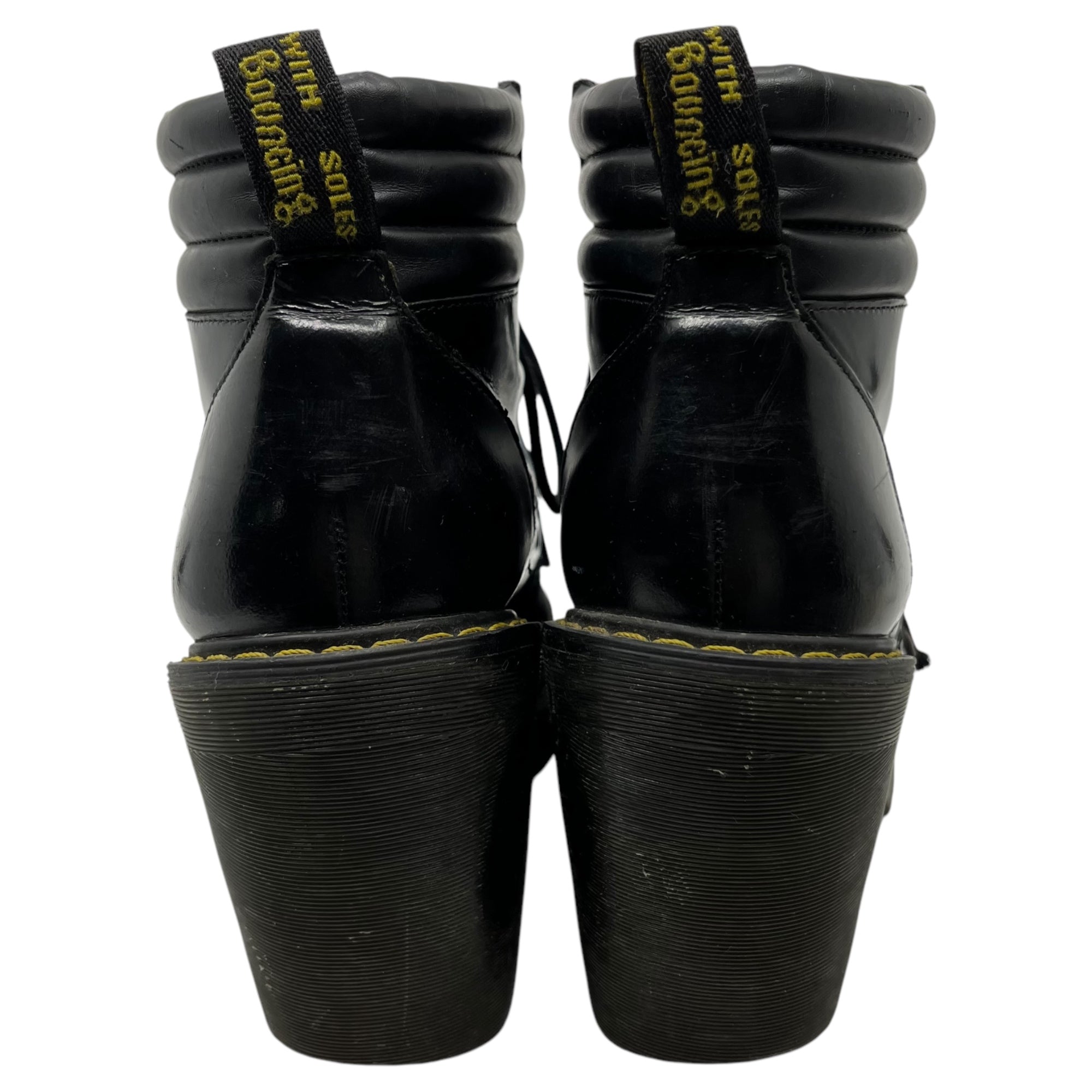 DR.MARTENS(ドクターマーチン) Patent leather 6 hole wide heel boots パテントレザー 6ホール ワイドヒール ブーツ UK5(24.0cm程度) ブラック