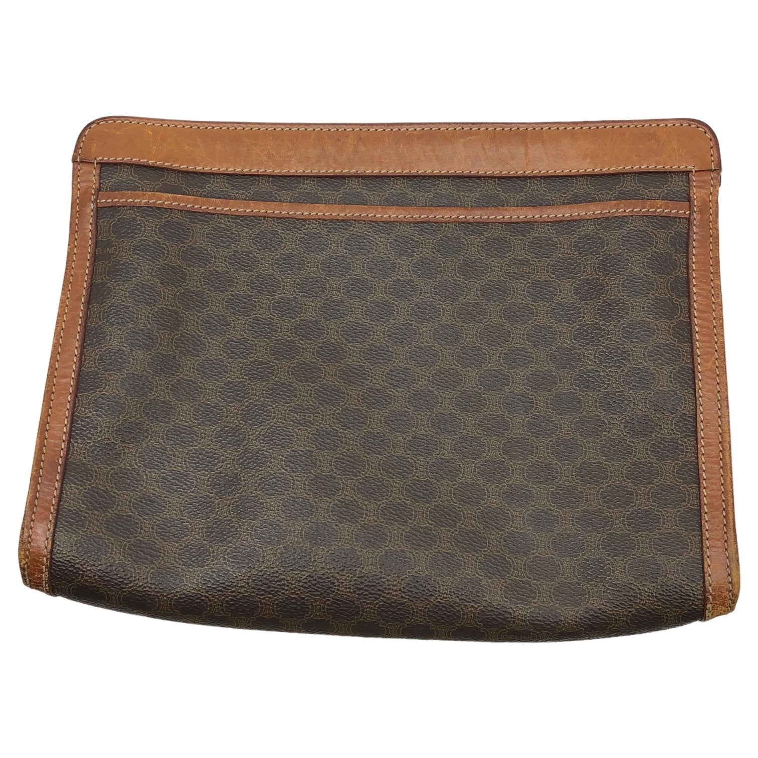 CELINE(セリーヌ) old macadam second bag オールド マカダム セカンド バッグ ブラウン OLD ヴィンテージ セカンド ポーチ