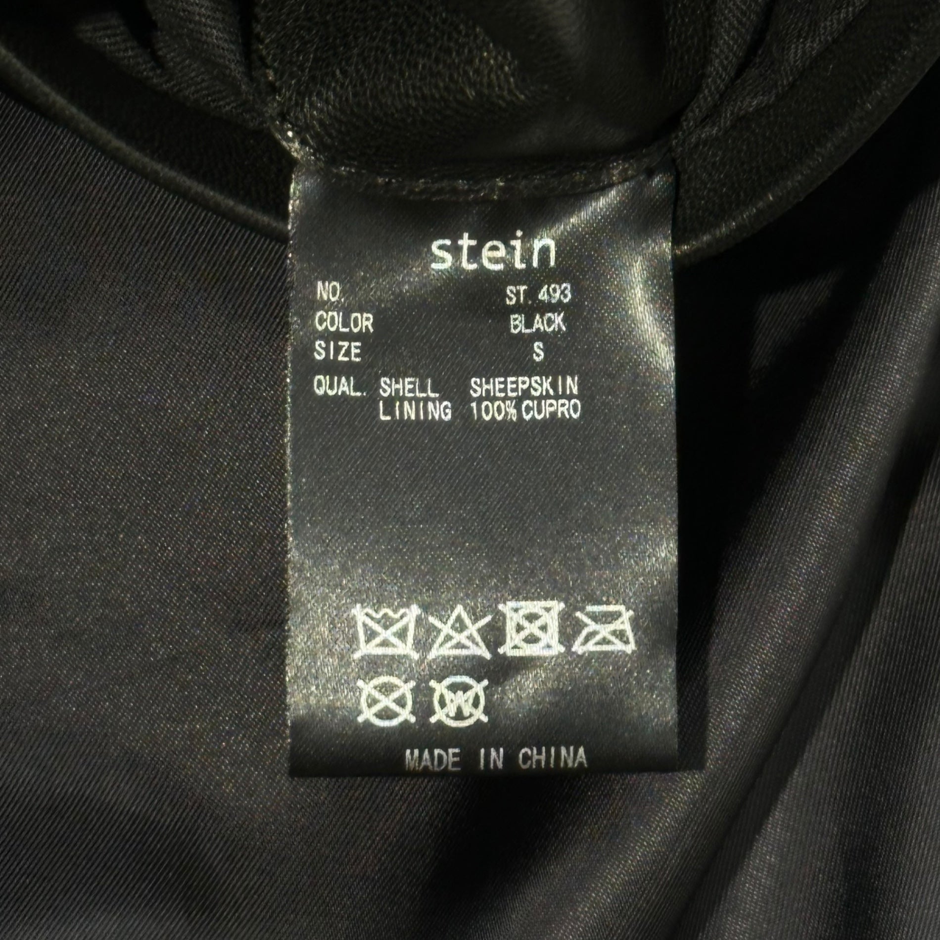 stein(シュタイン) leather drawstring jacket レザー ドローストリング ジャケット ジップアップ ST.493 S ブラック