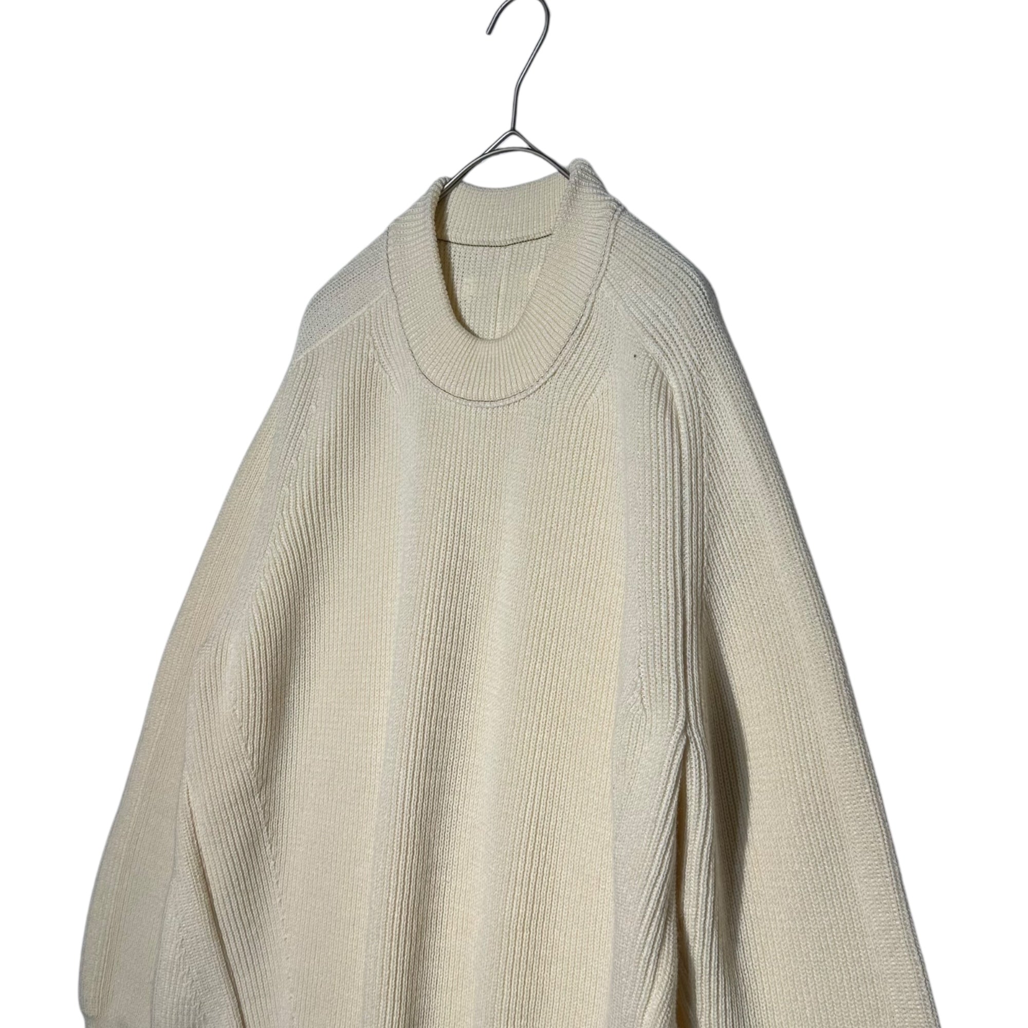 WRAPINKNOT(ラッピンノット) Wool Rib Knit リブ ウール ニット WK20W-P002 0 ホワイト セーター