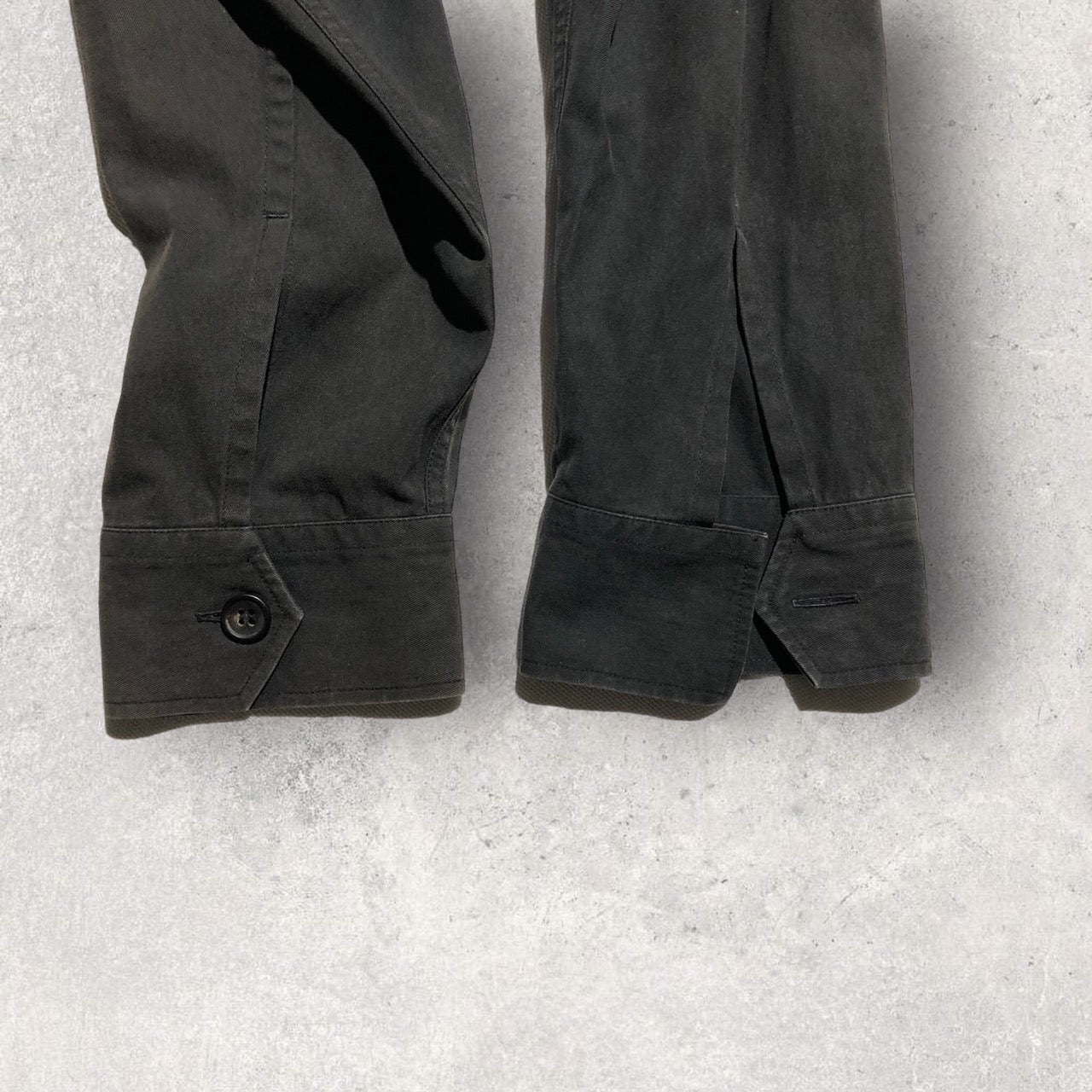 YOHJI YAMAMOTO POUR HOMME(ヨウジヤマモトプールオム) 90'sダブルポケットオープンカラーシャツ S ブラック