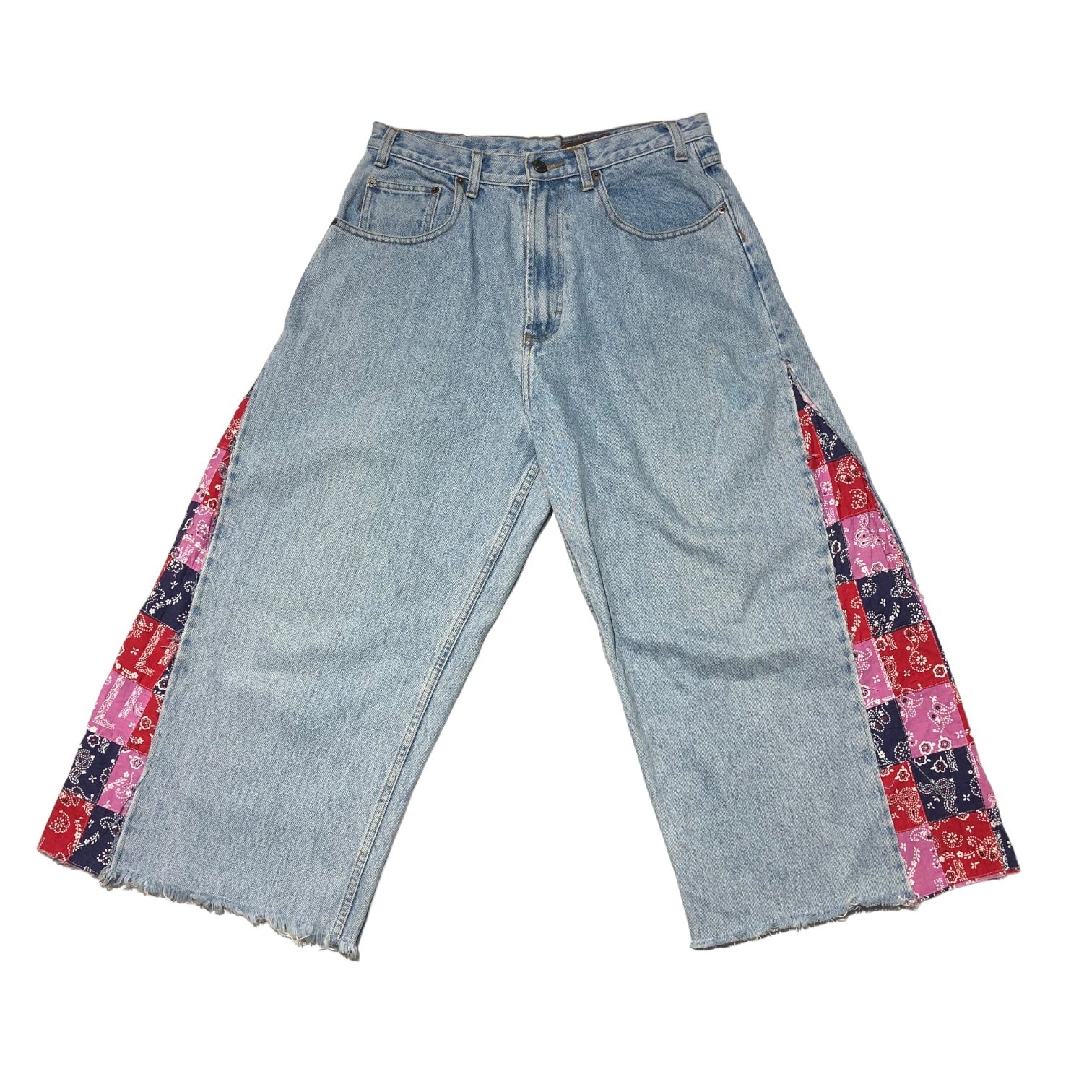 Timberland(ティンバーランド) バンダナリメイクデニムパンツ/ヴィンテージデニム W32 ライトインディゴ