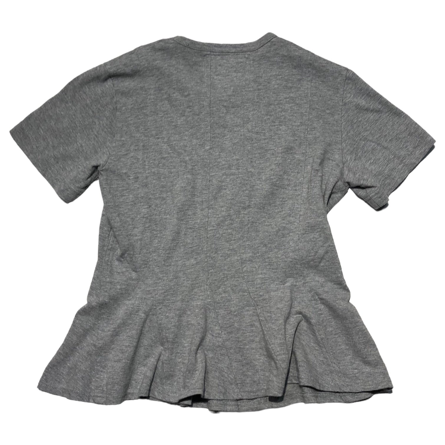 COMME des GARCONS JUNYA WATANABE(コムデギャルソンジュンヤワタナベ) 繋ぎ フレア Tシャツ 半袖 カットソー SIZE S グレー