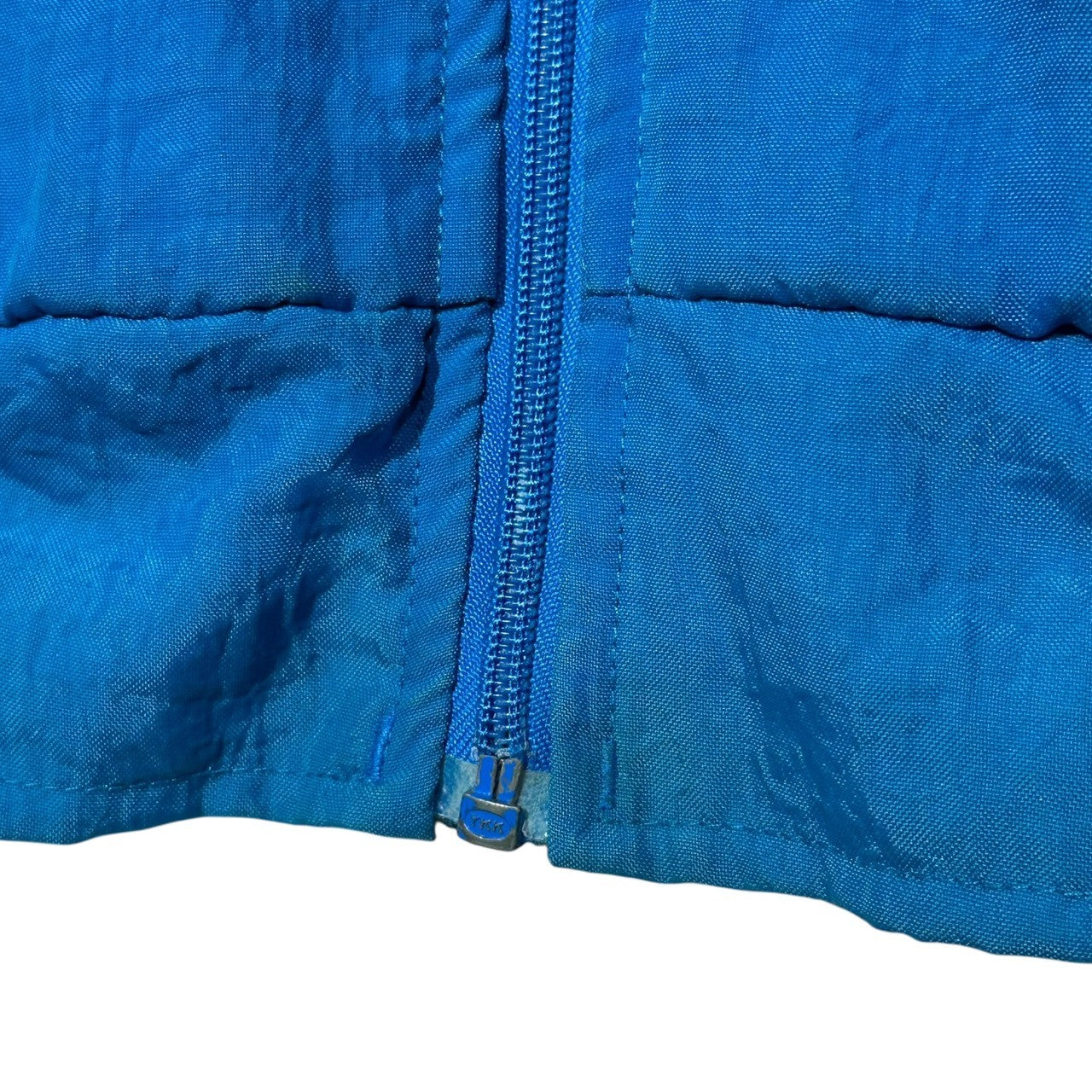 adidas(アディダス) 80's Trefoil Logo Nylon Blouson トレフォイユ ロゴ ナイロン ブルゾン 表記無(L程度) ブルー 推定80年代 ヴィンテージ ジャケット ジャージ